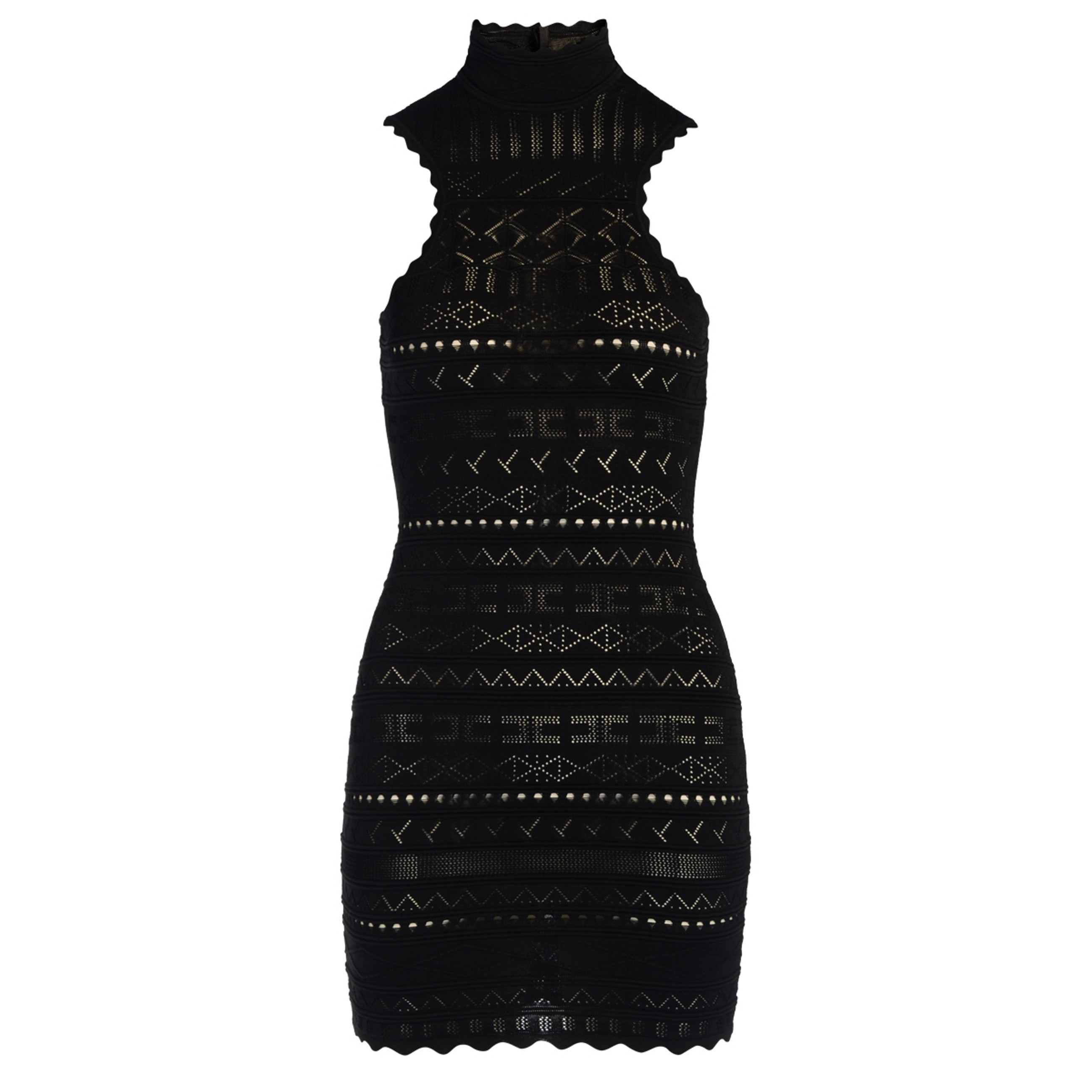 ELISABETTA FRANCHI ミニワンピース Crochet minidress Elisabetta Franchi black | H-Brands