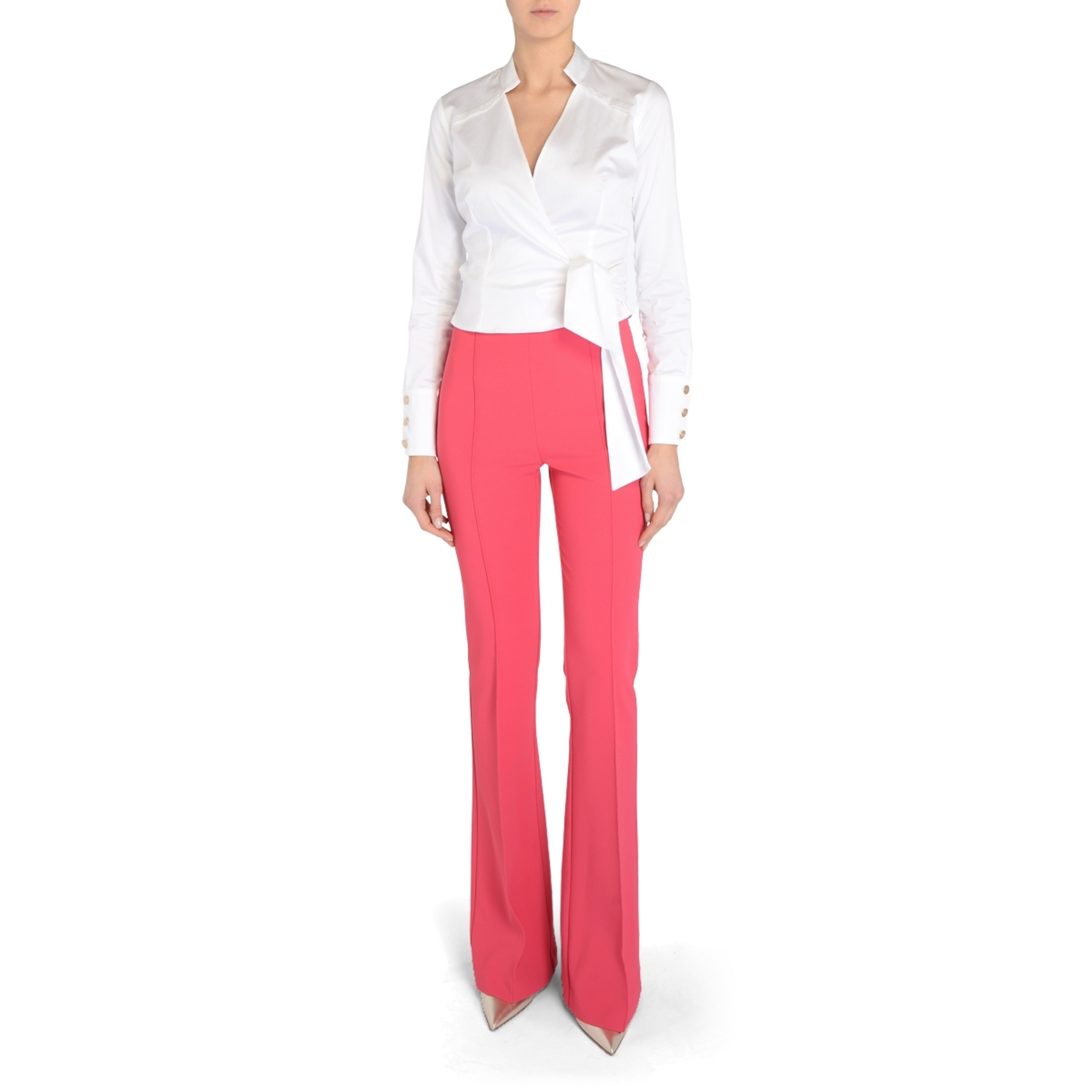 Shirt Elisabetta Franchi stretch cotton white | H-Brands