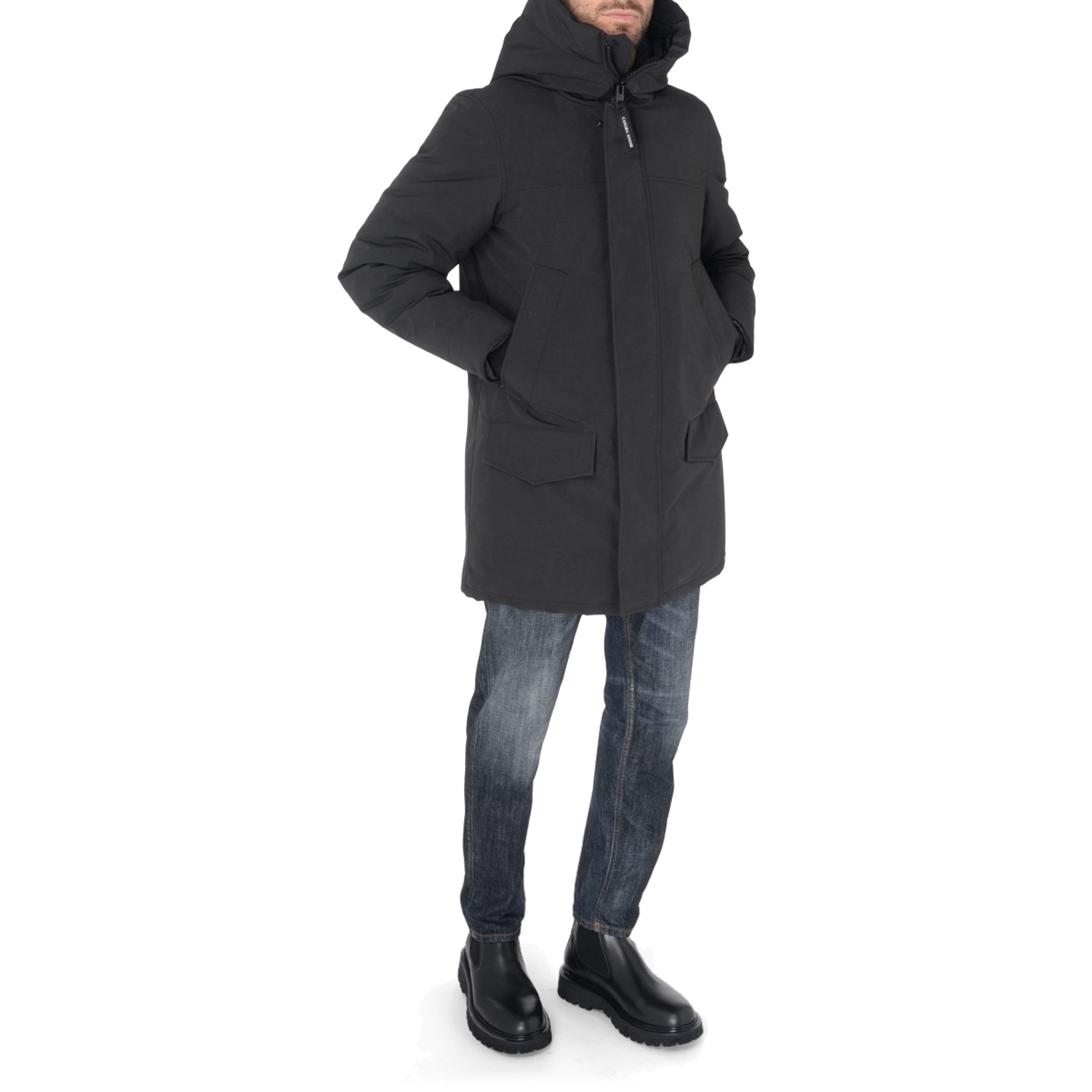 IFC×SFC NYLON HOOD PARKA BLACK IFC×SFC NYLON HOOD PARKA BLACK