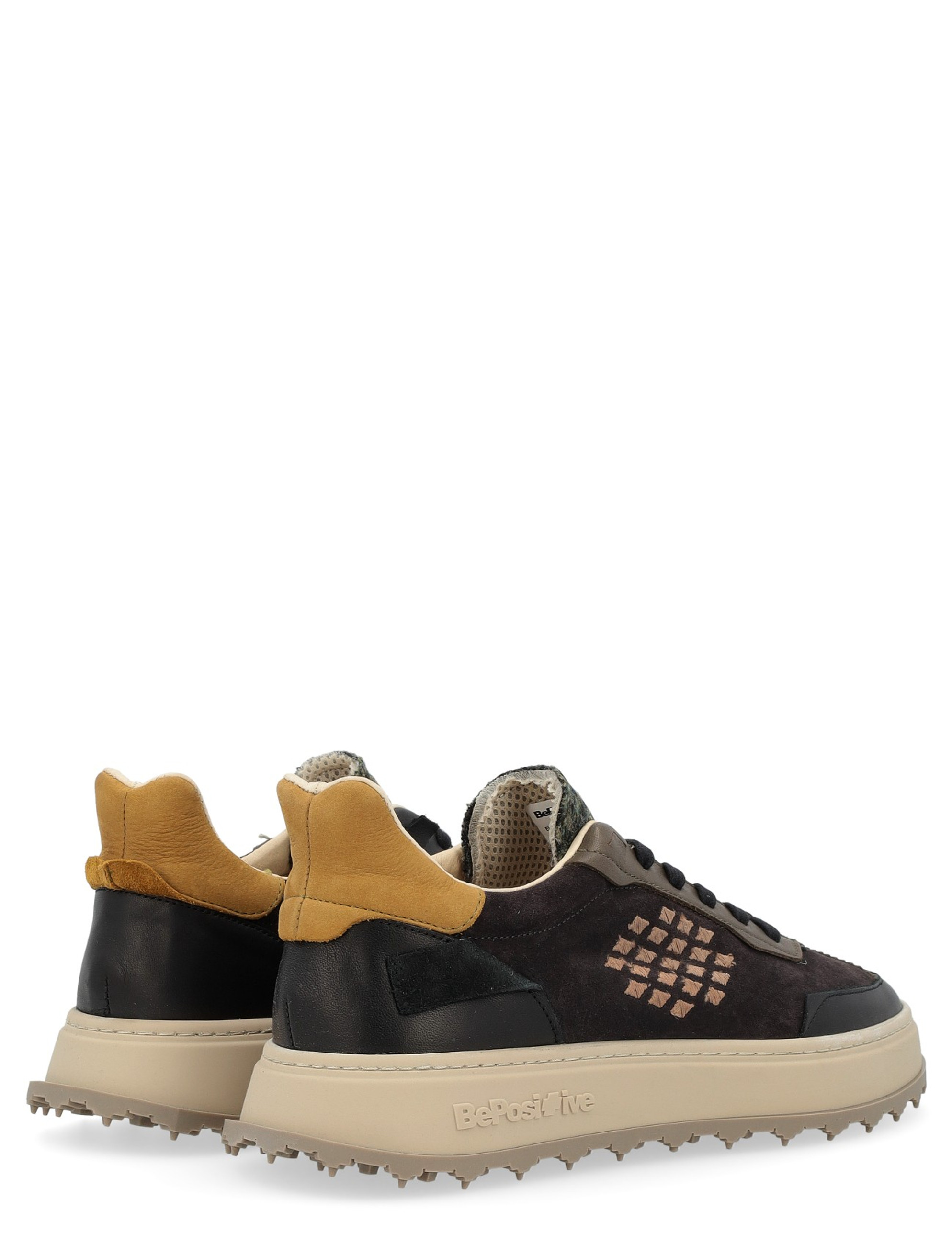 スニーカー Bepositive F3CUPRACE02/LES Sneakers Cuprace Basket - BePositive Cuprace Basket black and brown sneaker | H-Brands