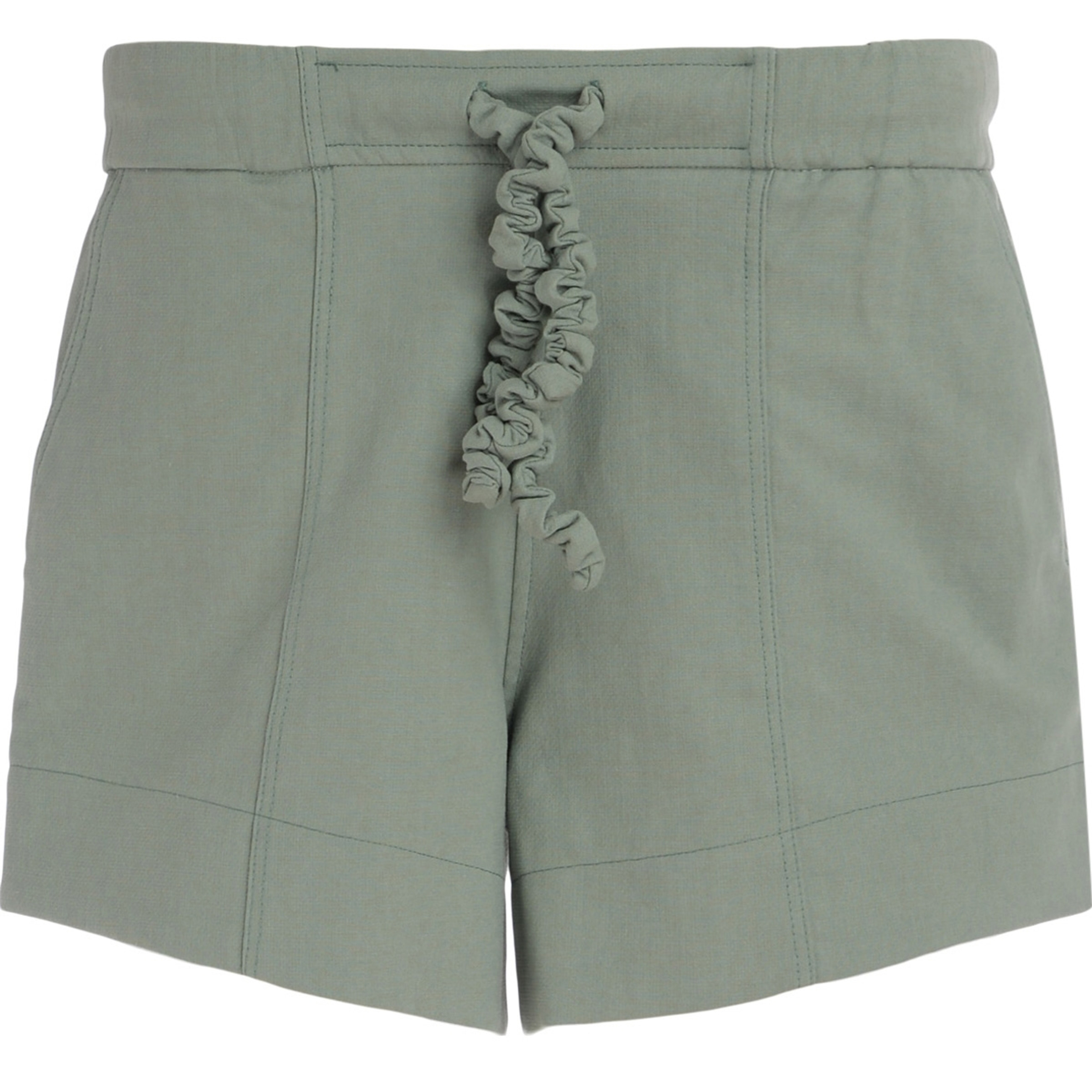 【PORTERNA】Greenhouse cotton shorts Shorts Ganni in green cotton | H-Brands