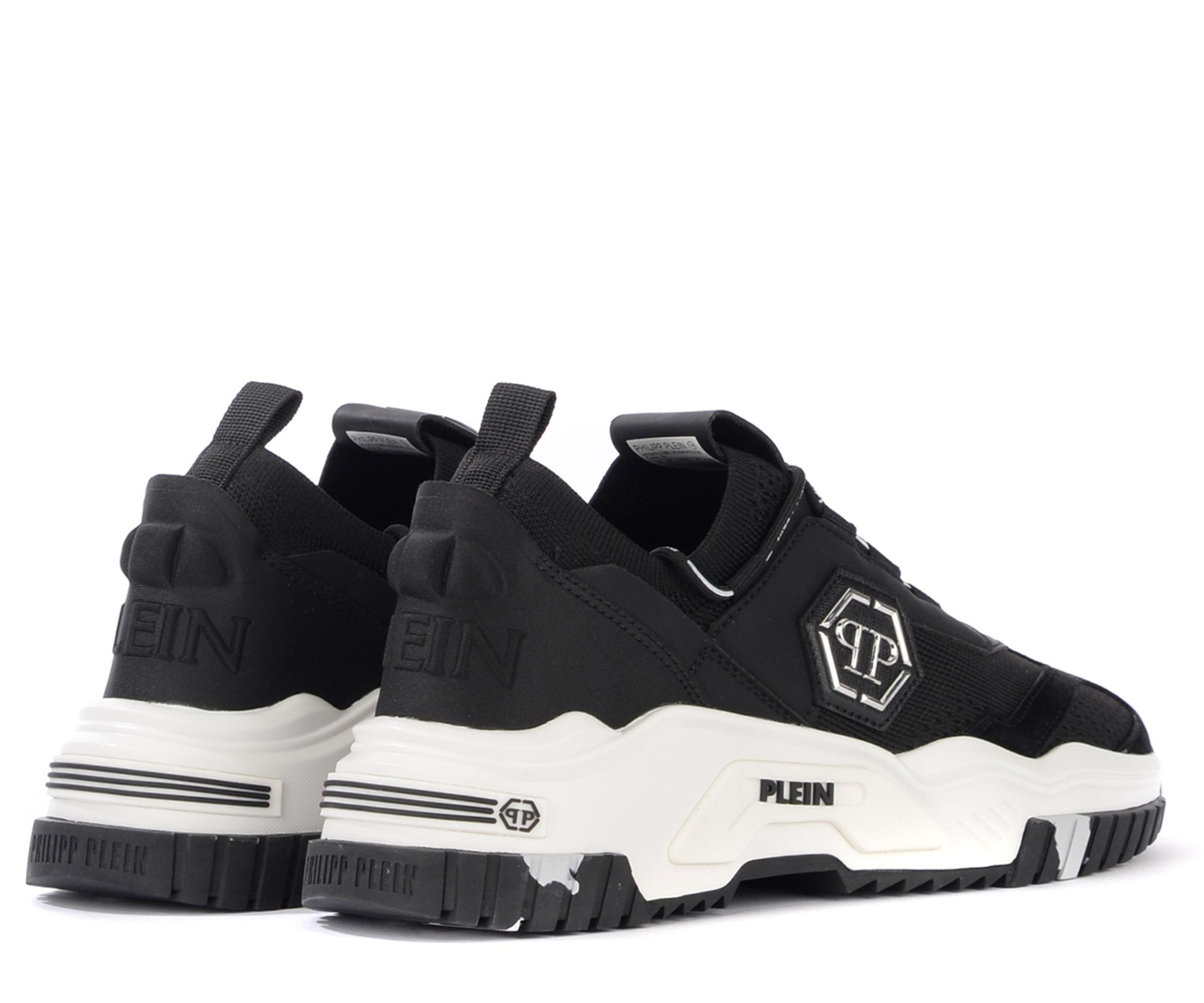 靴 PHILIPP PLEIN SIZE42 Python Leather Mid-Top Sneakers Studs | Philipp Plein