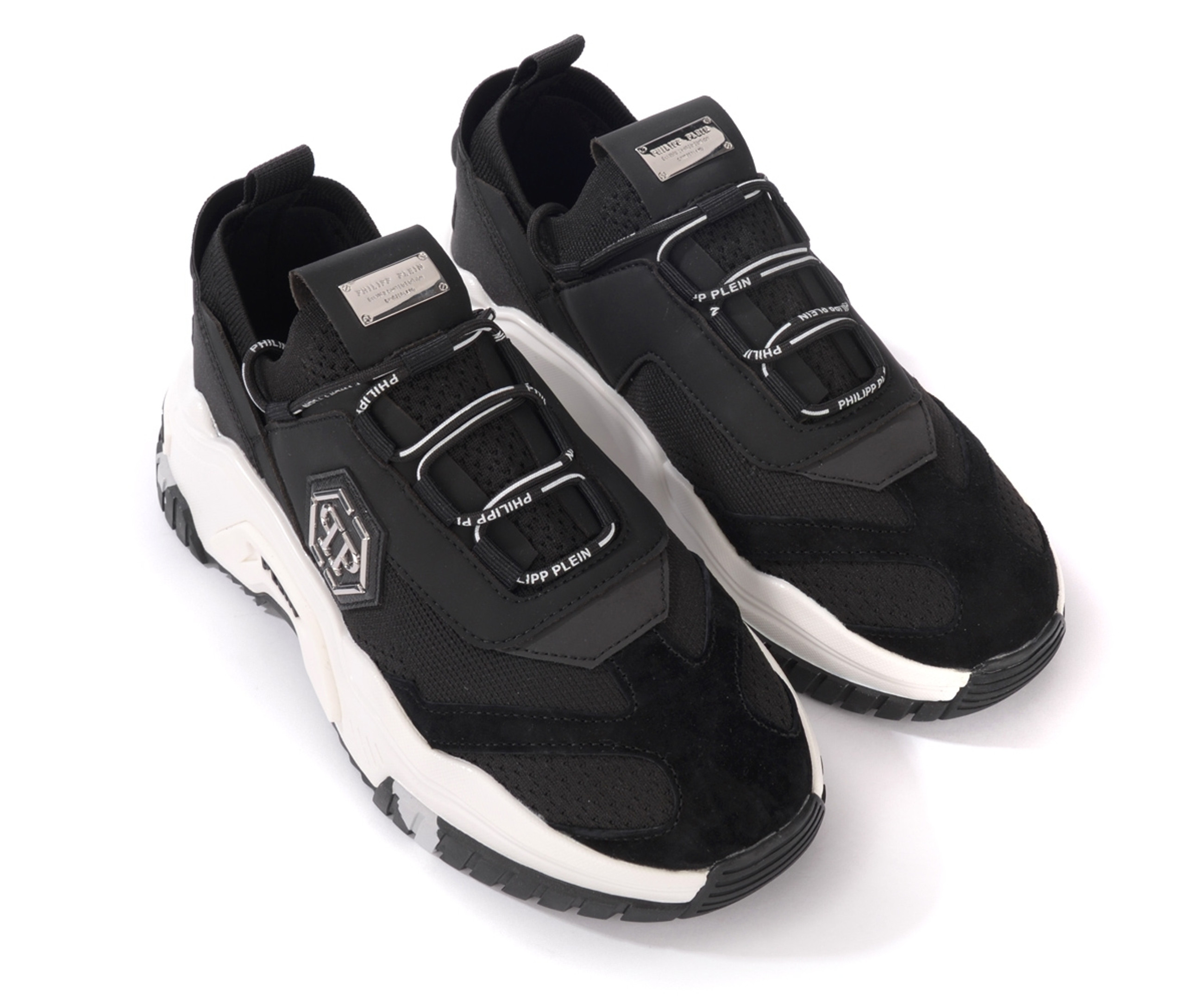 Sneaker Philipp Plein Predator black leather | H-Brands