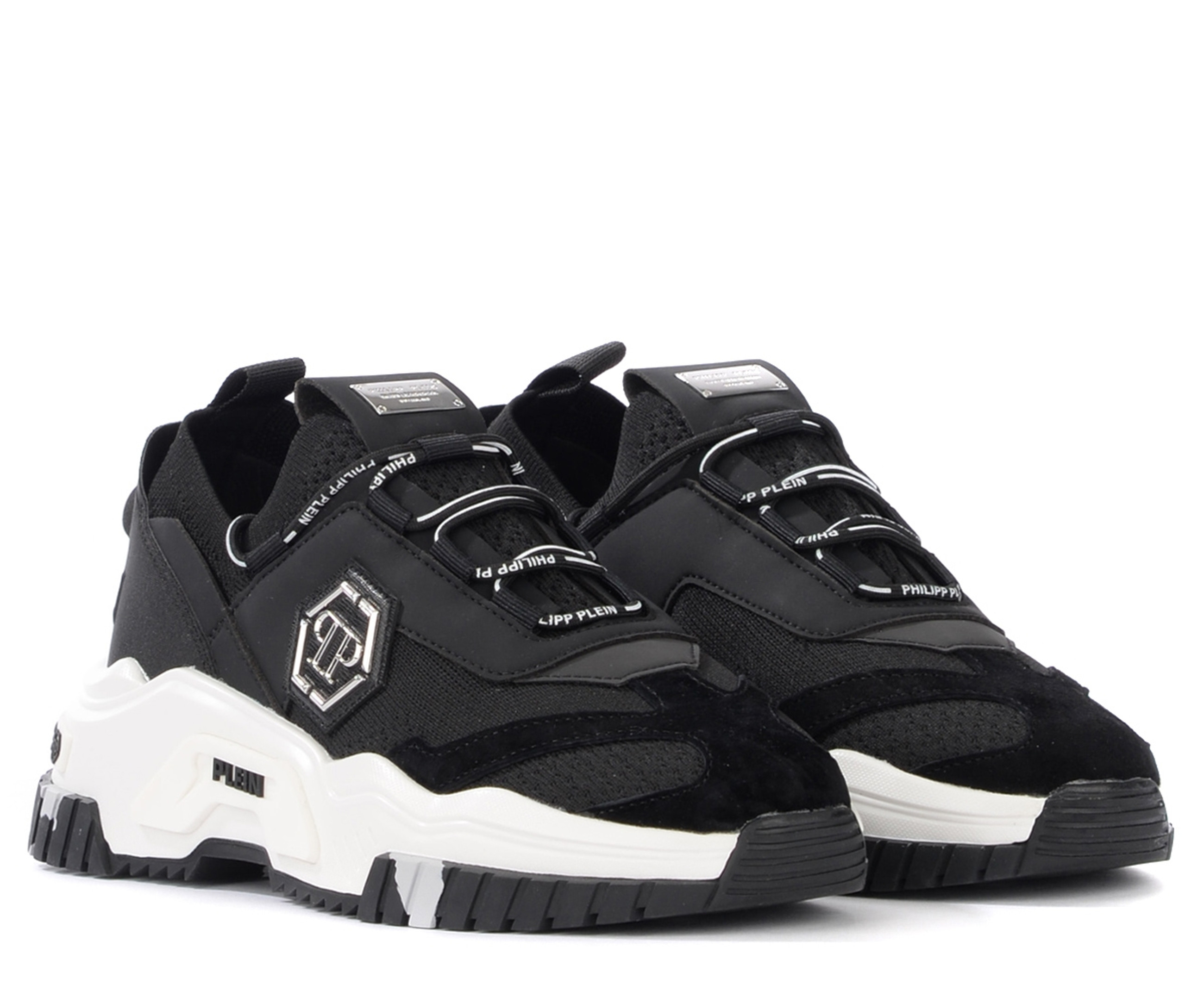 Sneaker Philipp Plein Predator black leather | H-Brands