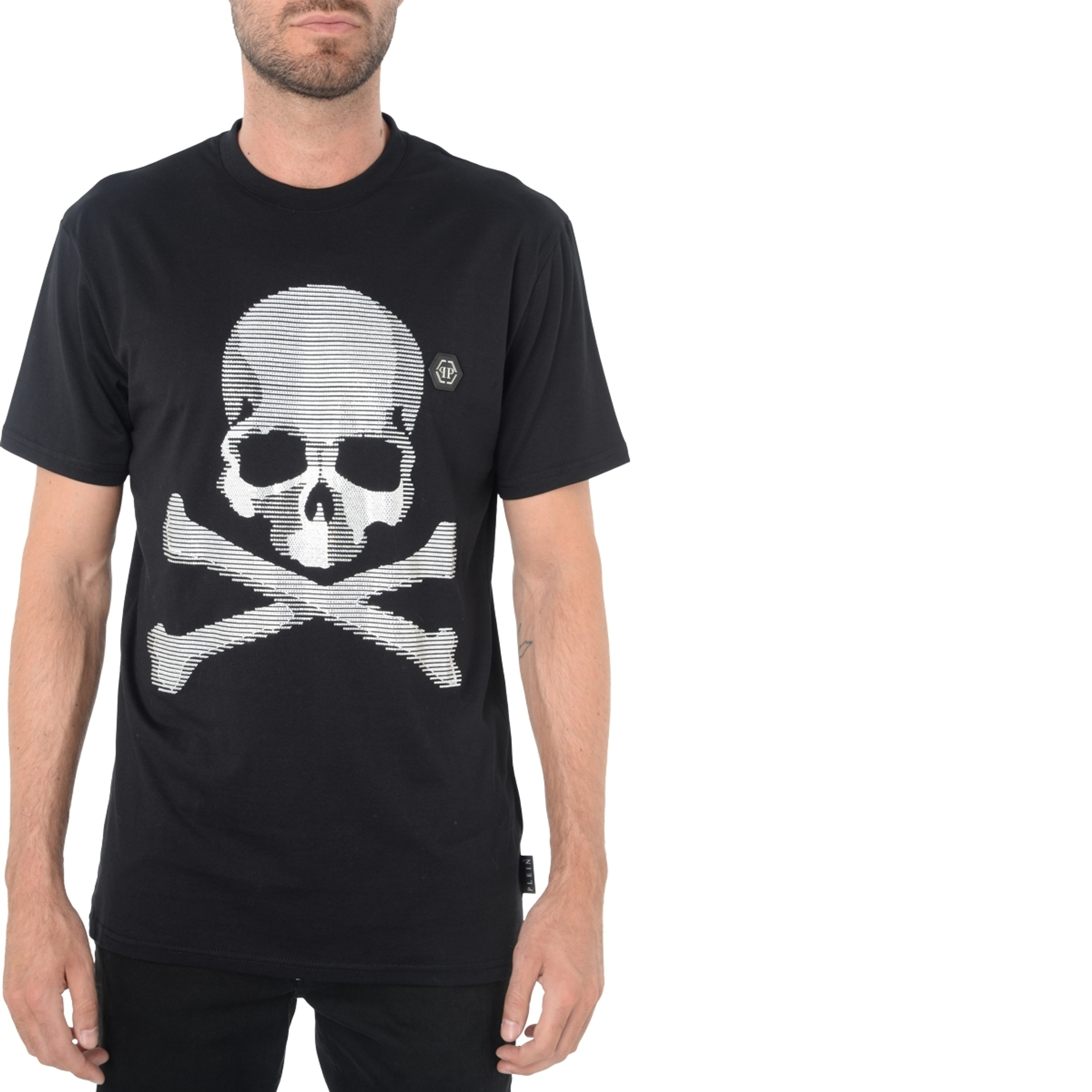 Tシャツ・カットソー Philipp Plein ROUND NECK SKULL & BONES T-shirt T-Shirt Philipp Plein SS Skull & Bones black | H-Brands