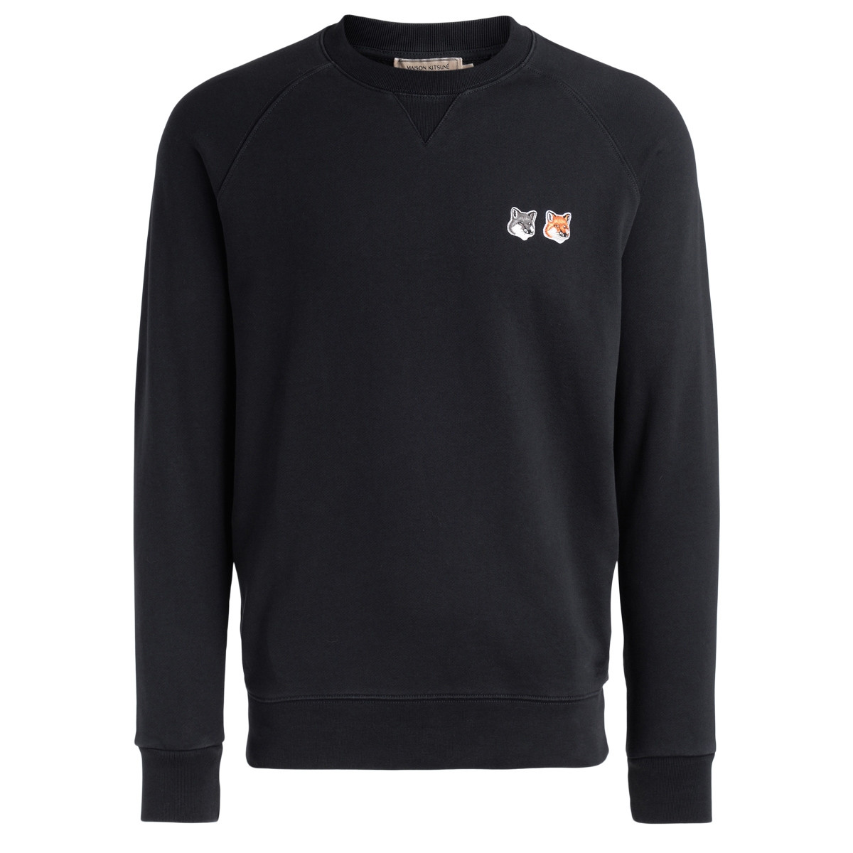 anthrazitfarbenes Sweatshirt mit doppeltem Fuchs 1