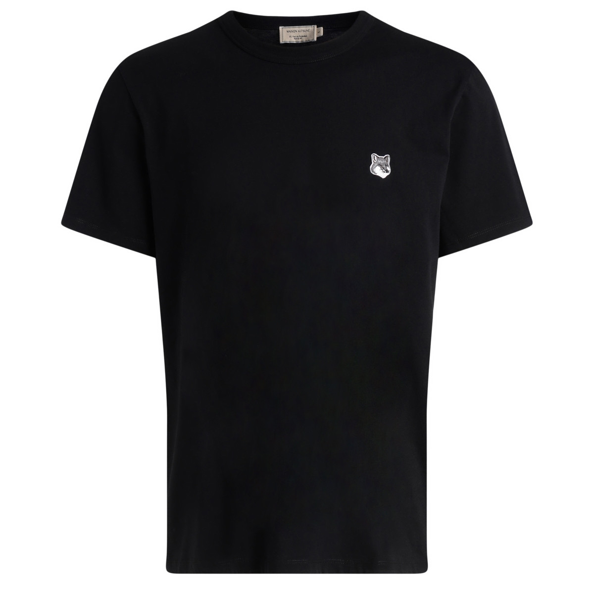 tshirt grey fox patch black 1