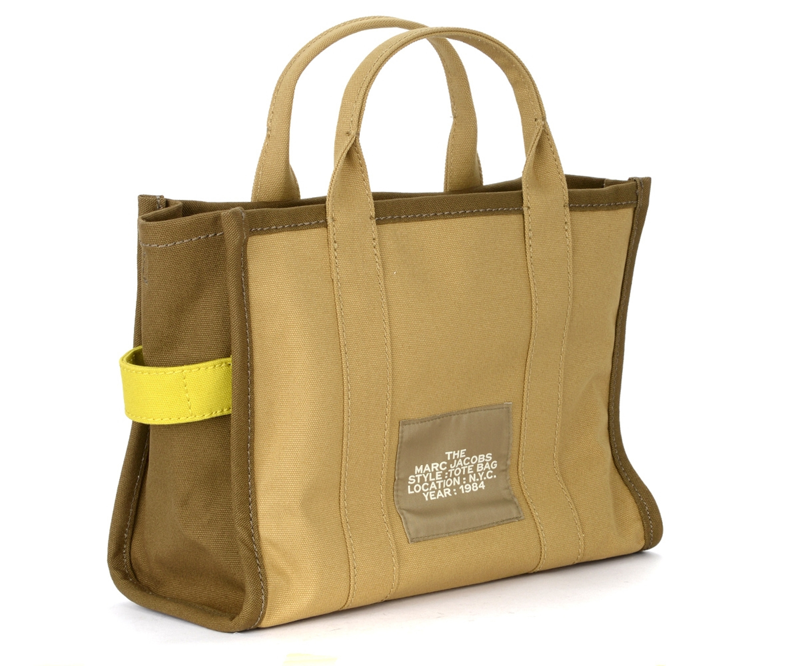 Hand bag The Marc Jacobs Colorblock Tote in green canvas | H