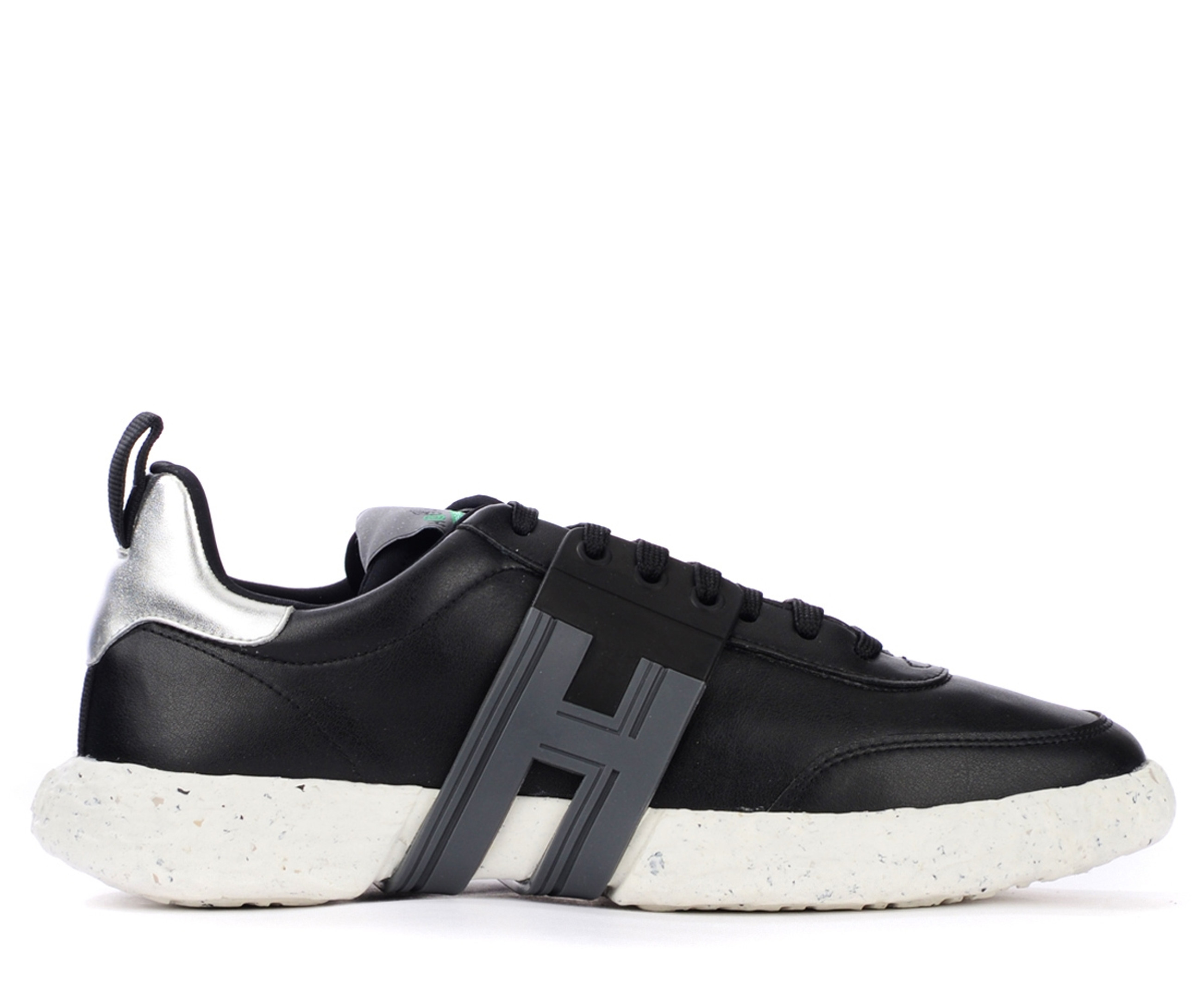 sneaker hogan 3r black and argen 1