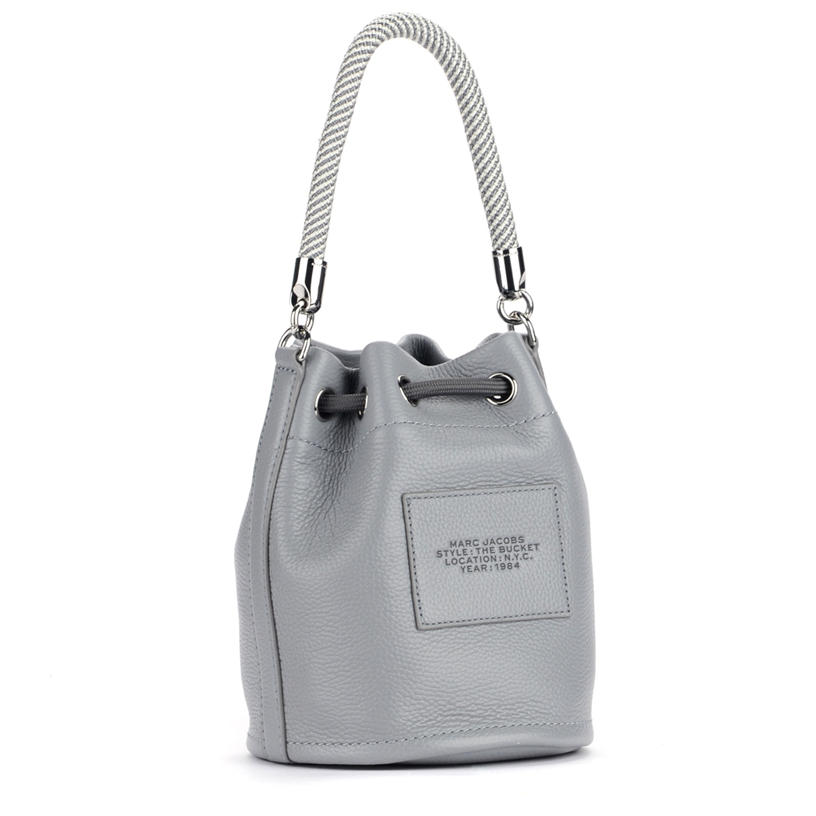 The Marc Jacobs The Leather Bucket Bag in gray leather | H
