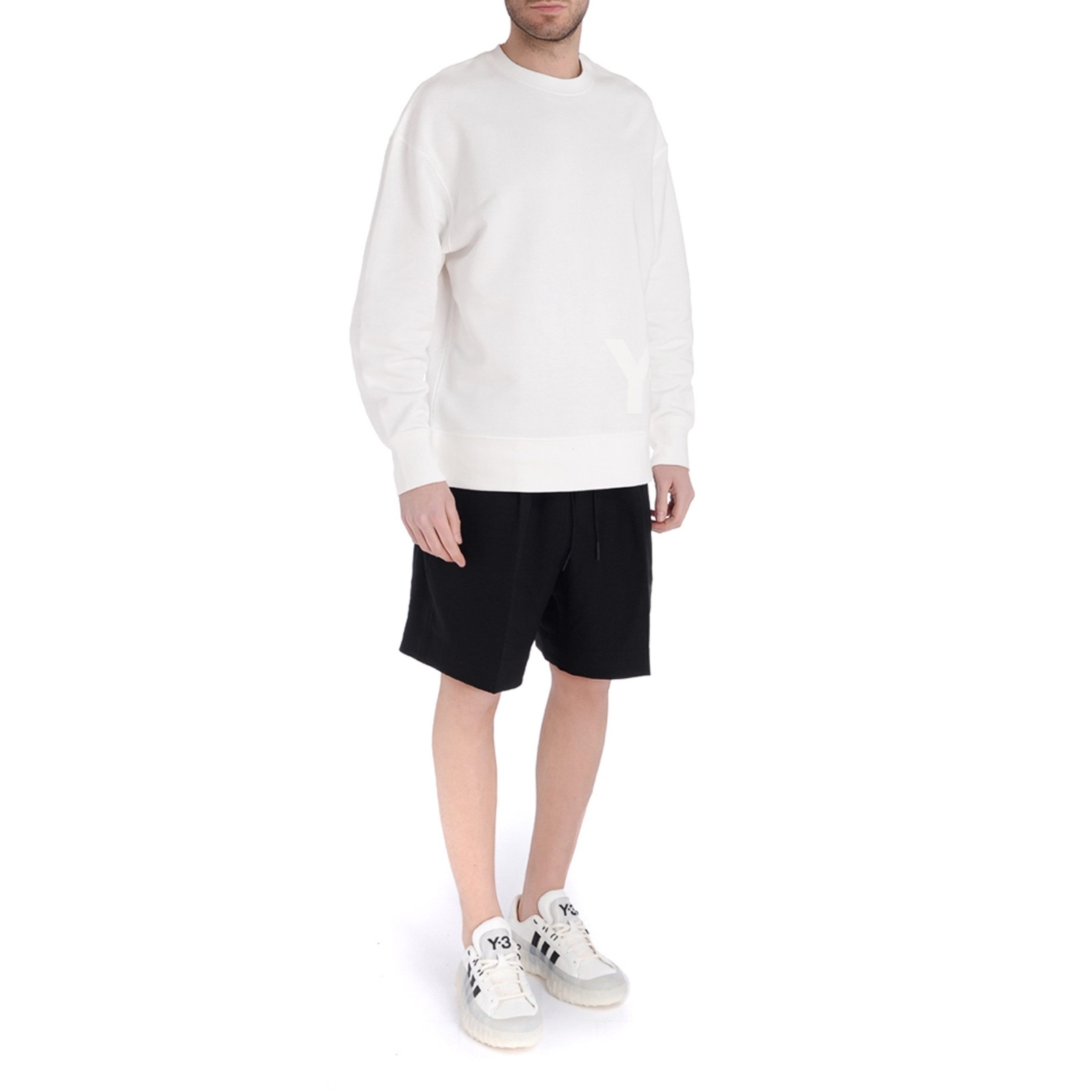 パンツ Y-3 ELEGANT THREESTRIPES TAILOR-SHORTS L Y-3 Yohji Yamamoto ELEGANT THREE STRIPES SARROUEL-SHORTS