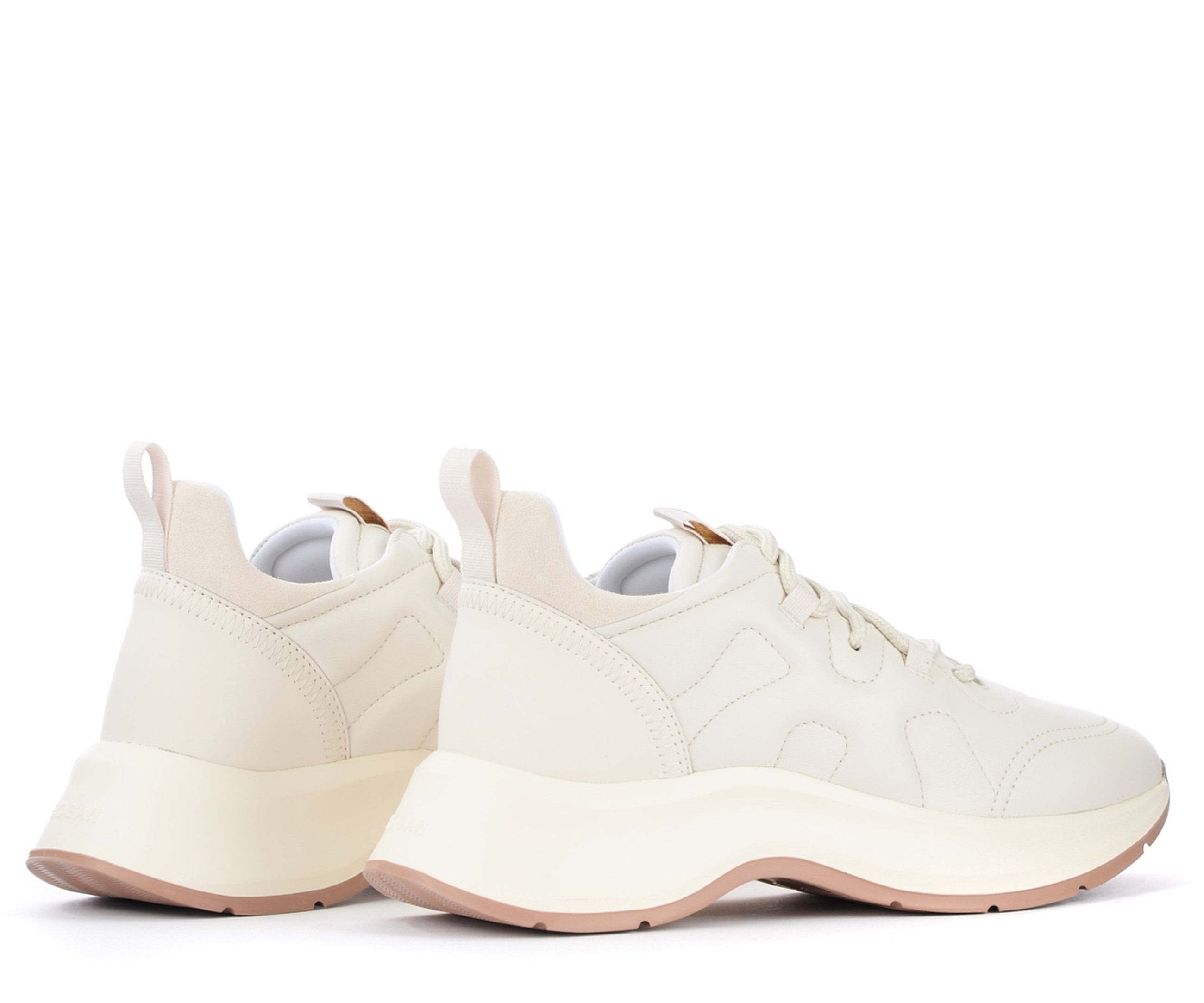 HOGAN レディーススニーカー オフホワイト Sneaker Hogan H585 in pelle bianca | H-Brands