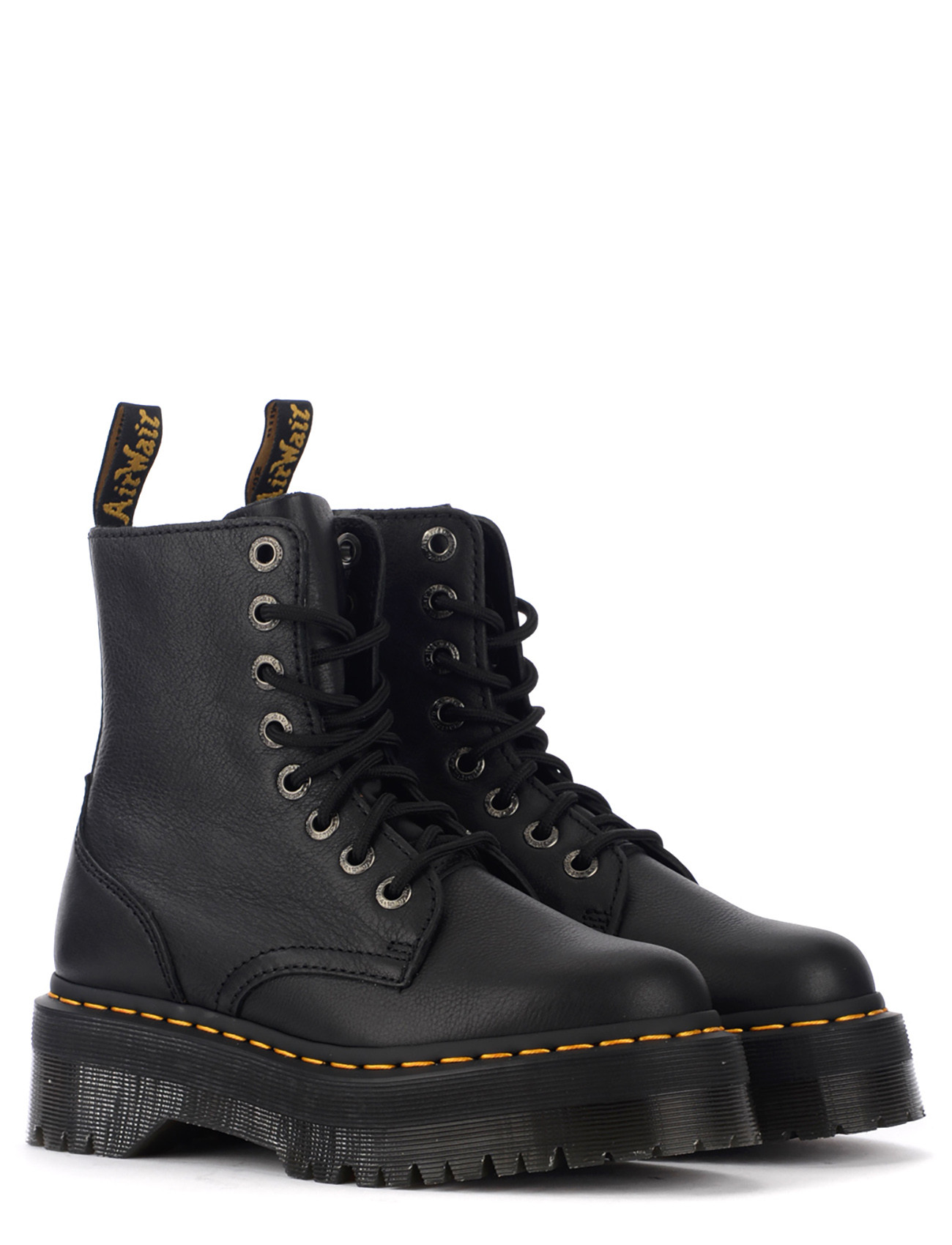 Botin militar Jadon III Mujer Martens en cuero negro H-Brands