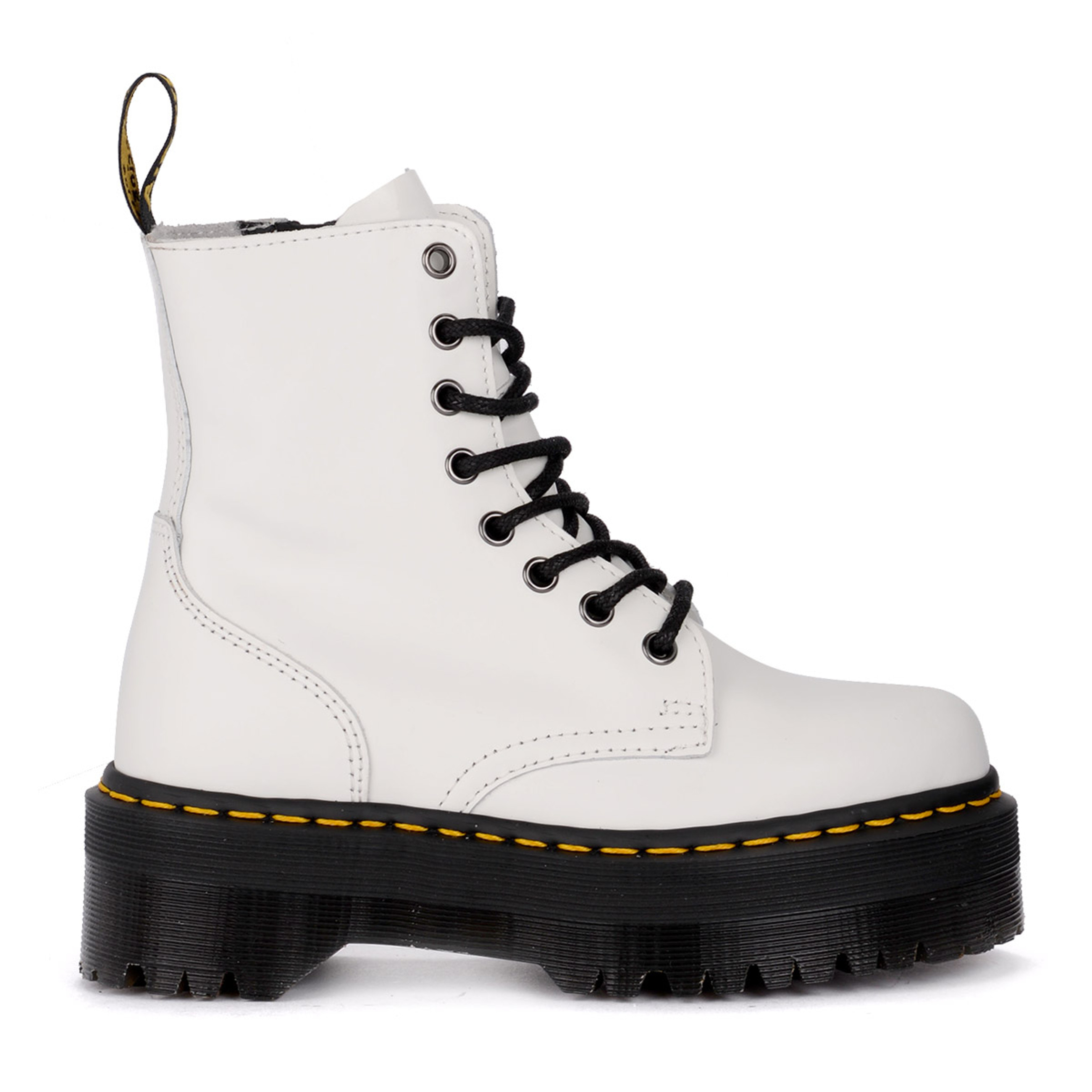 Combat boot white jadon 1