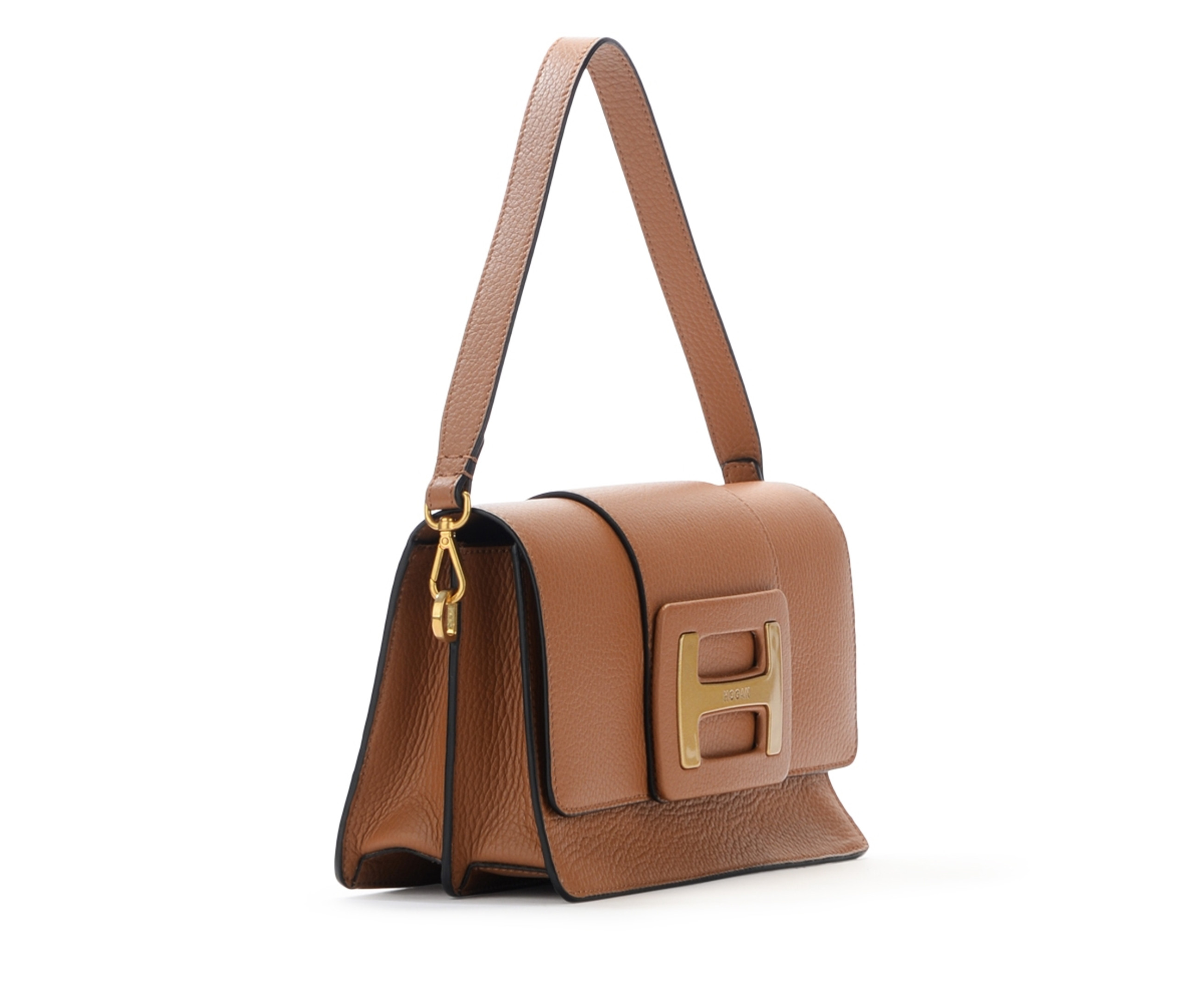 【送料&関税込】Hogan Rectangular H-bag Crossbody Crossbody bag Hogan H-Bag Crossbody brown | H-Brands