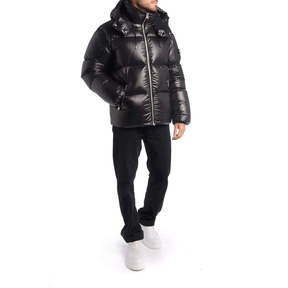 Mackage Kent schwarze Daunenjacke H-Brands