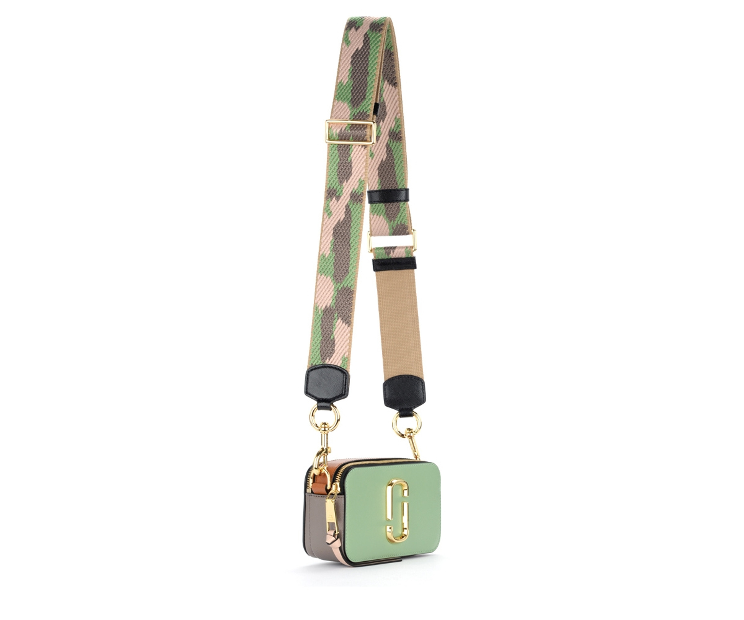 Crossbody bag The Marc Jacobs The Snapshot sage green color