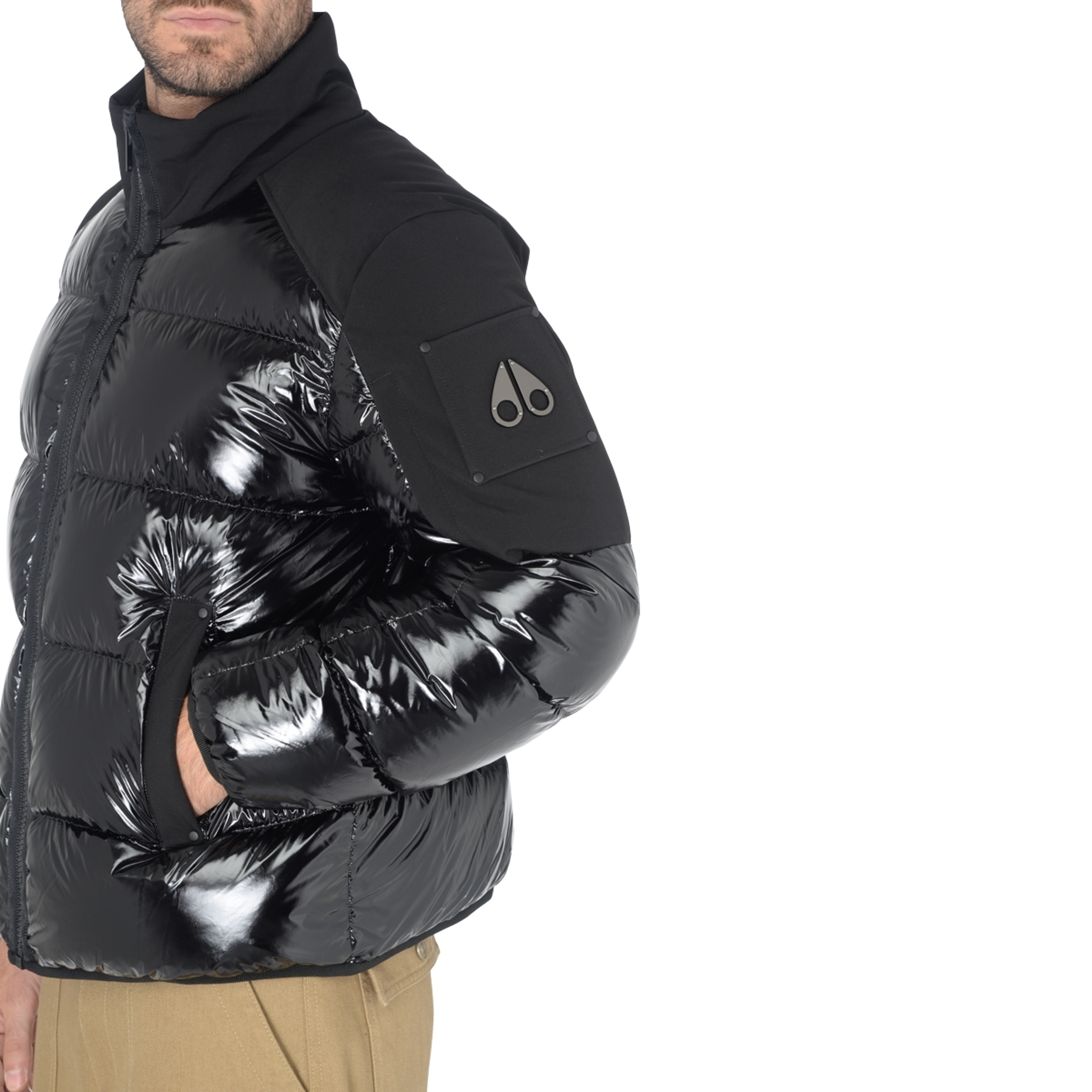 Down jacket Moose Knuckle Dugald shiny black | H-Brands