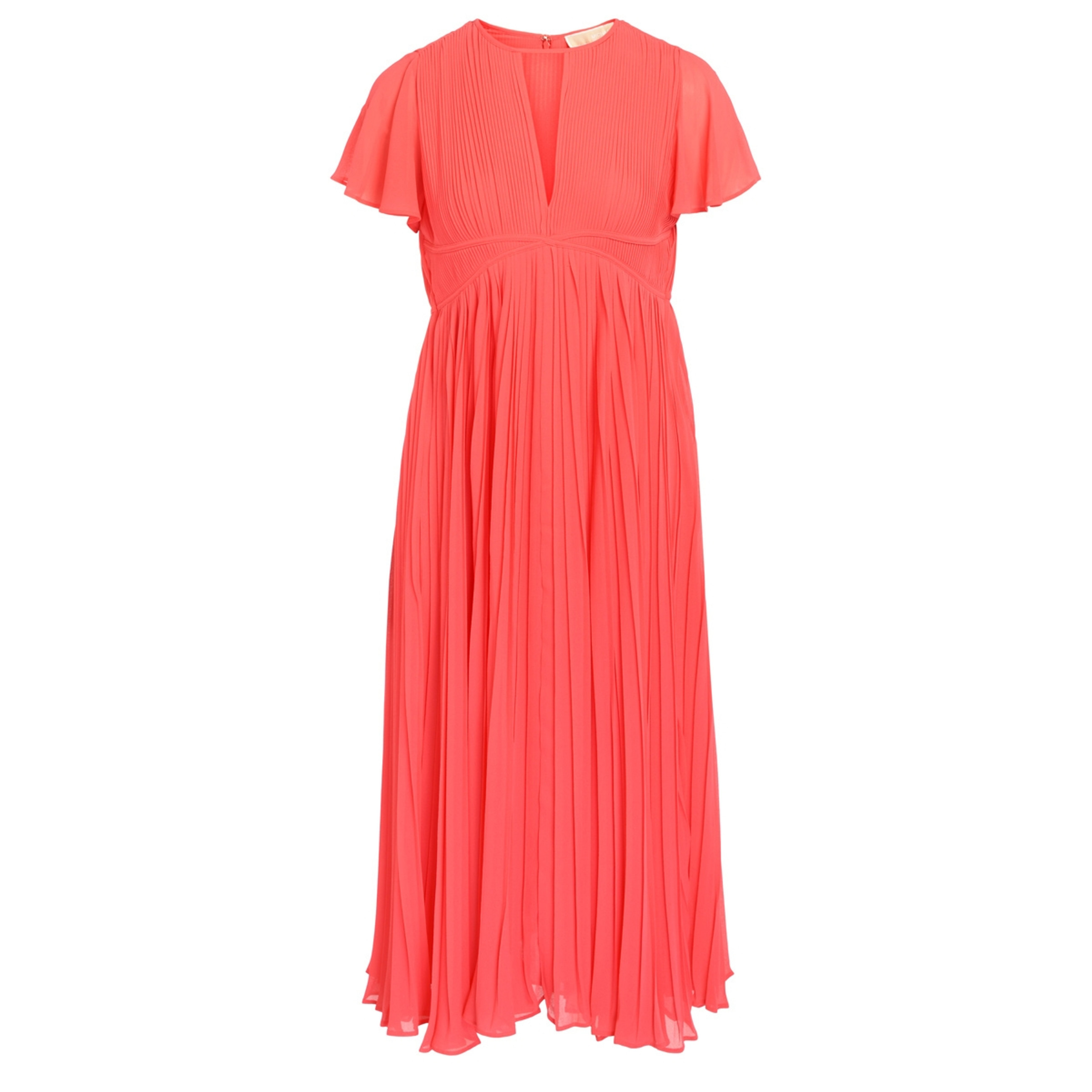 midi dress pleated geranium 1