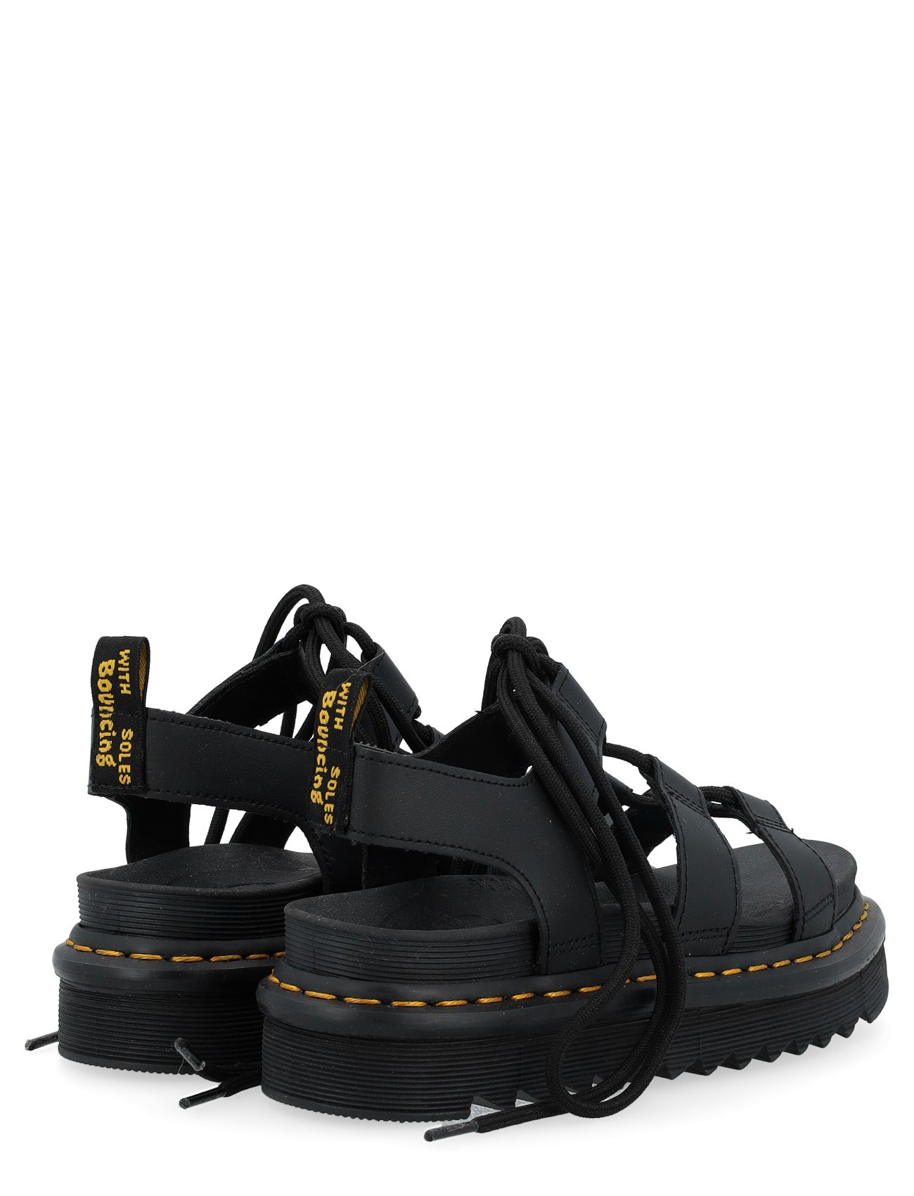 Dr Martens Nartilla sandal in black leather H-Brands