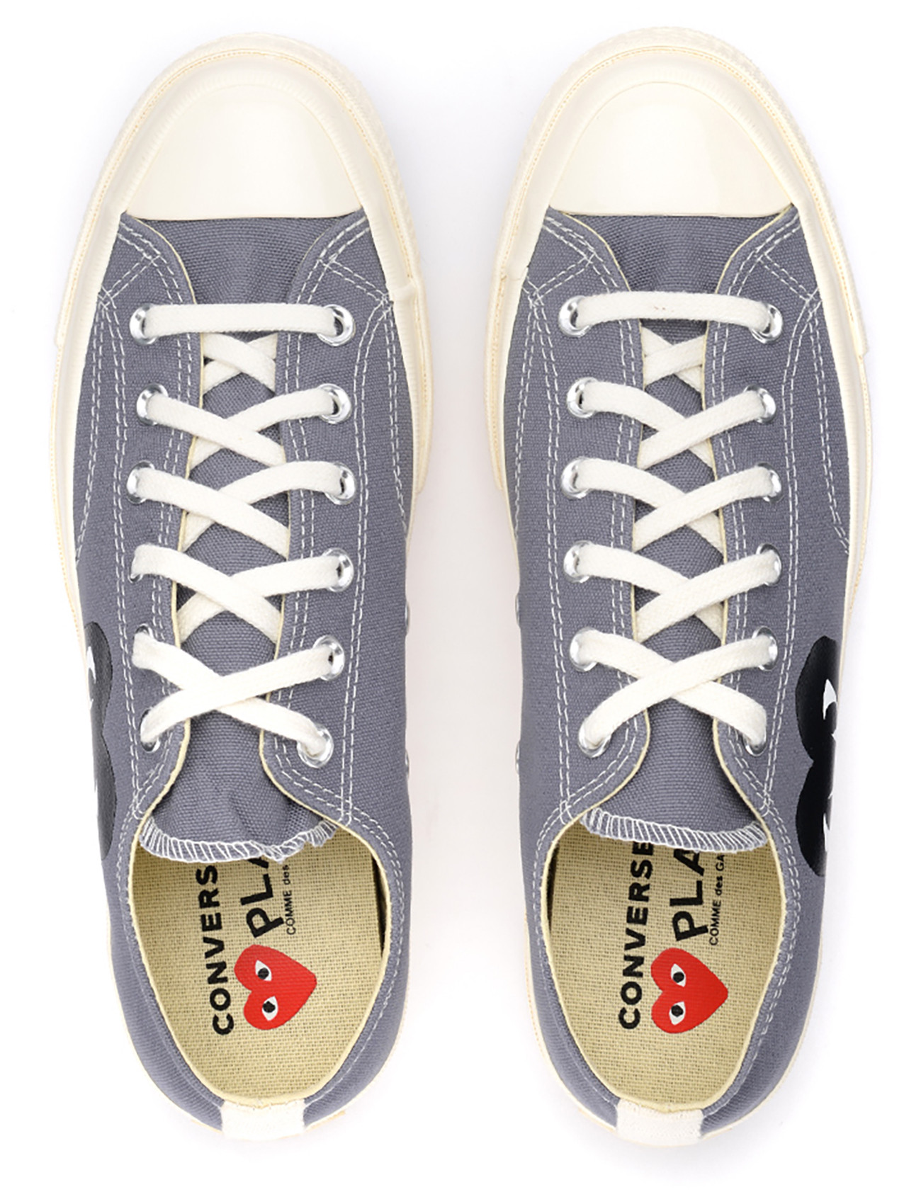 Comme des Garçons Play x Converse sneaker gray with black heart