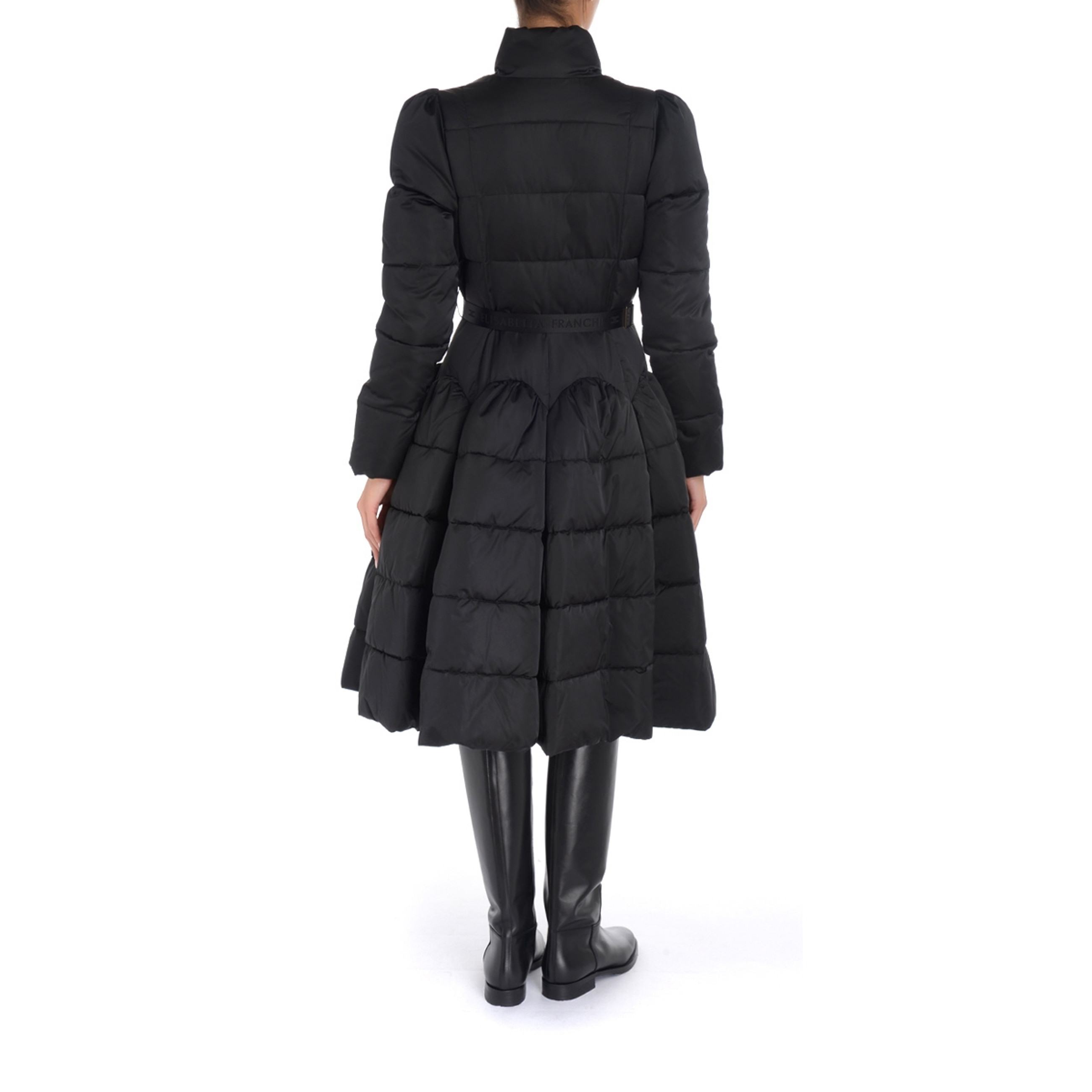 Down jacket wheeled Elisabetta Franchi black | H-Brands