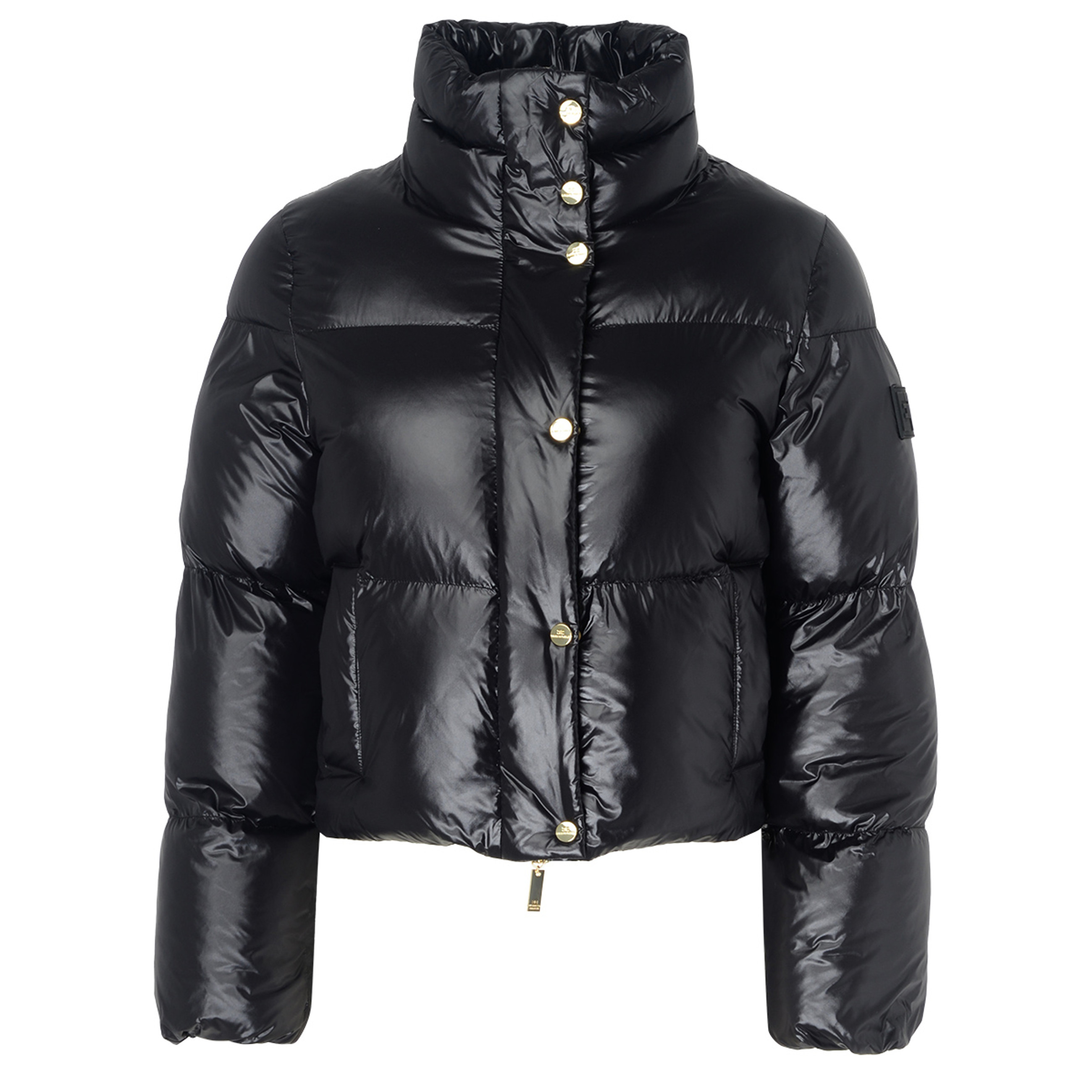 Piumino Elisabetta Franchi Crop nero