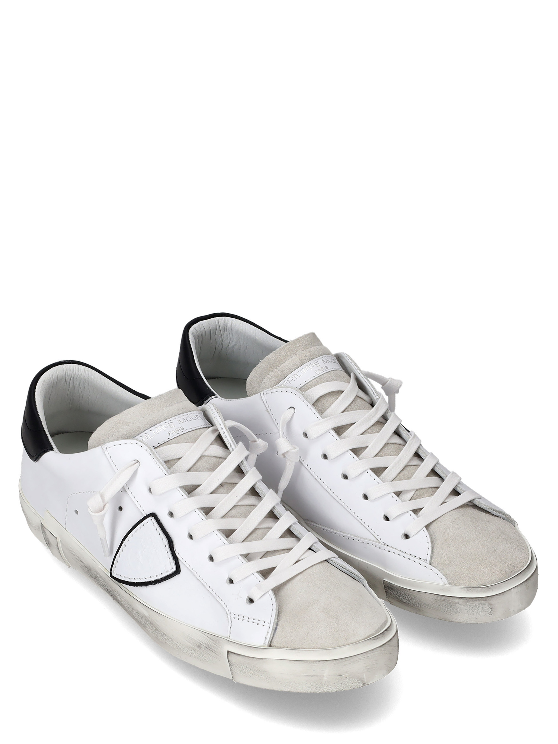 PHILIPPE MODEL PARIS スニーカー 43 ブラック ホワイト Paris X Men's White Leather Sneakers | H-Brands