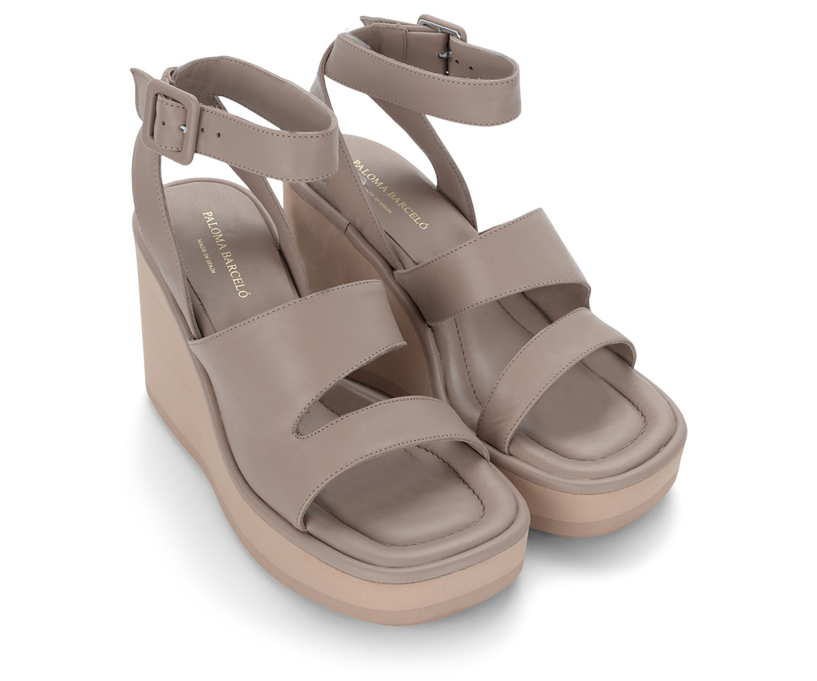 Zeppa Paloma Barceló Rizia tortora | H-Brands