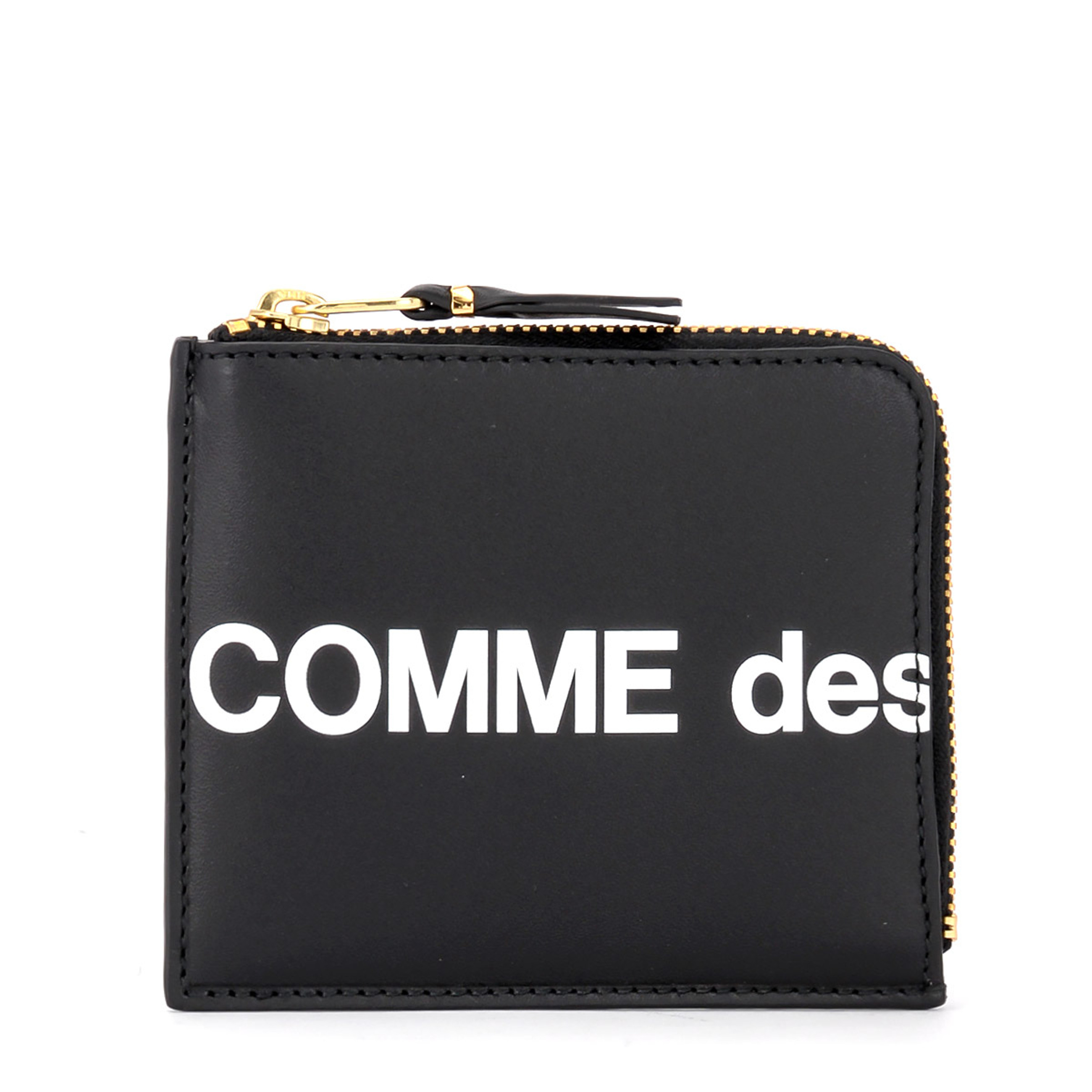 【COMME des GARCONS】WALLET HUGE LOGO◆SA3100HL Comme Des Garçons Wallet Portefeuille Huge Logo en cuir noir