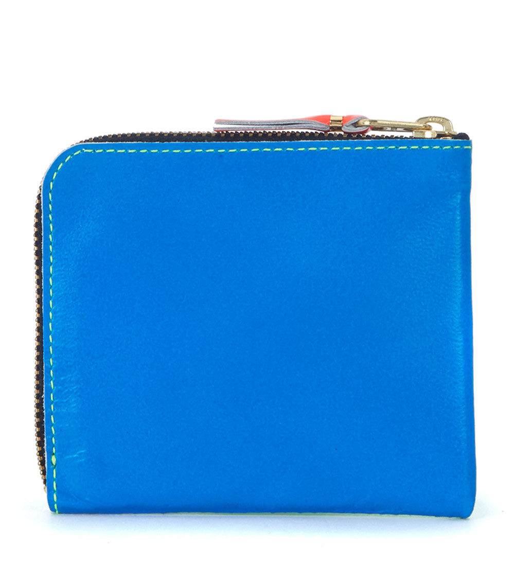 Comme Des Garçons Wallet green and neon blue leather | H-Brands