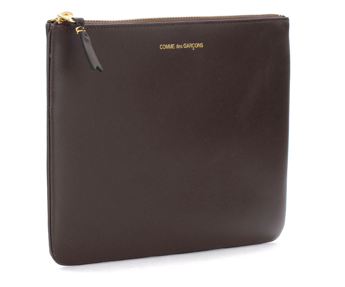 Bustina Comme des Garçons Wallet in pelle marrone H-Brands - Main Image