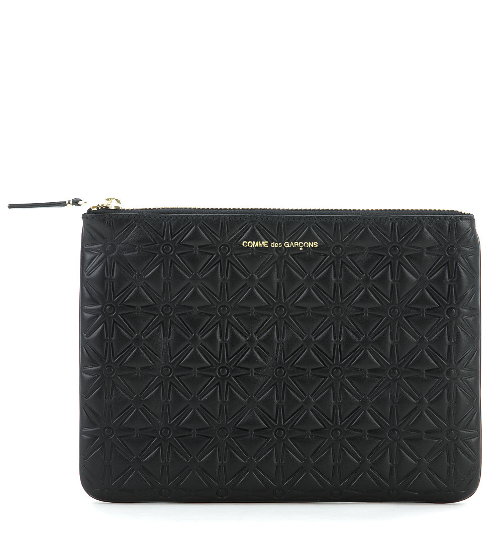 Schwarzes Lederportemonnaie 1