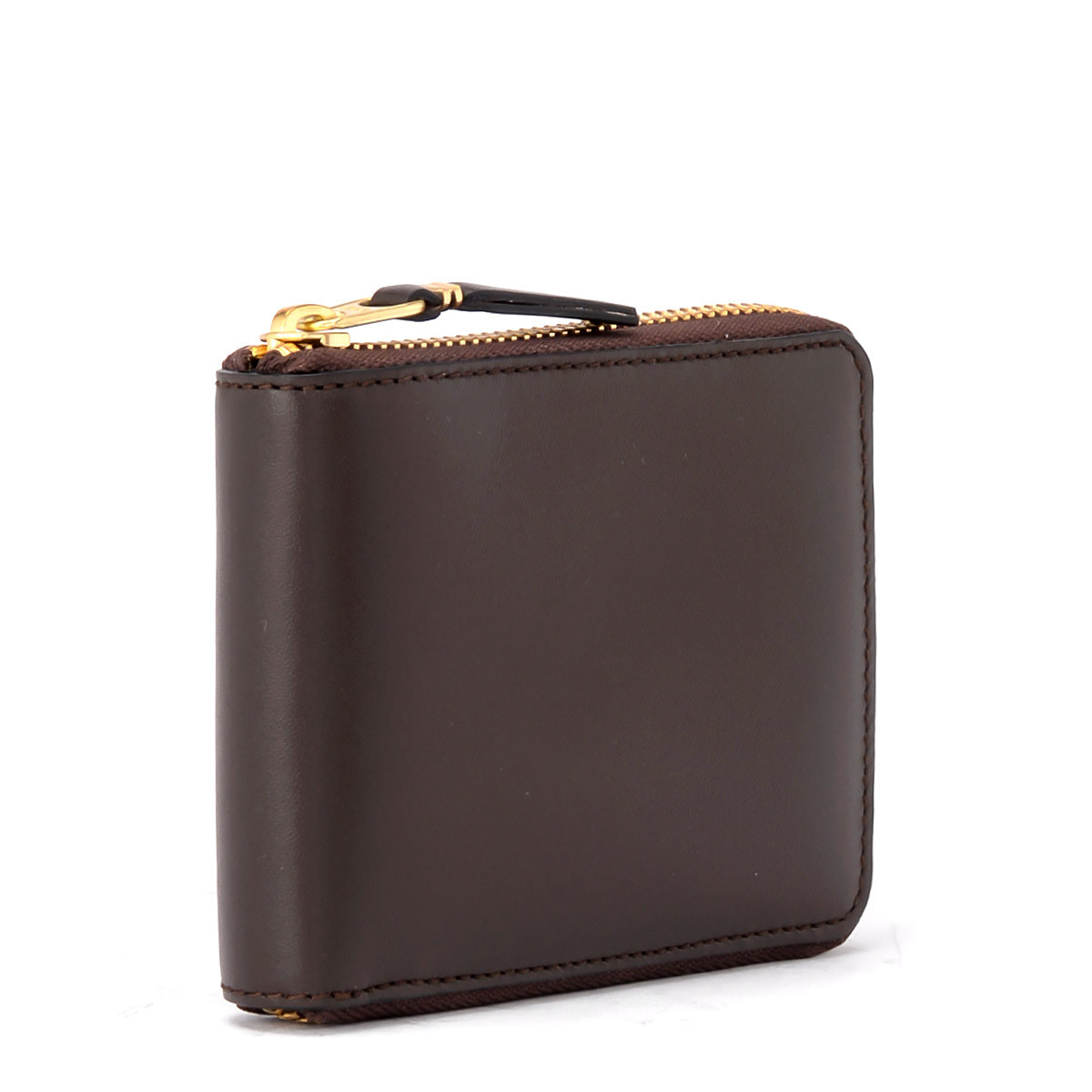 Dunkelbraunes Leder Comme Des Garçons Wallet H-Brands