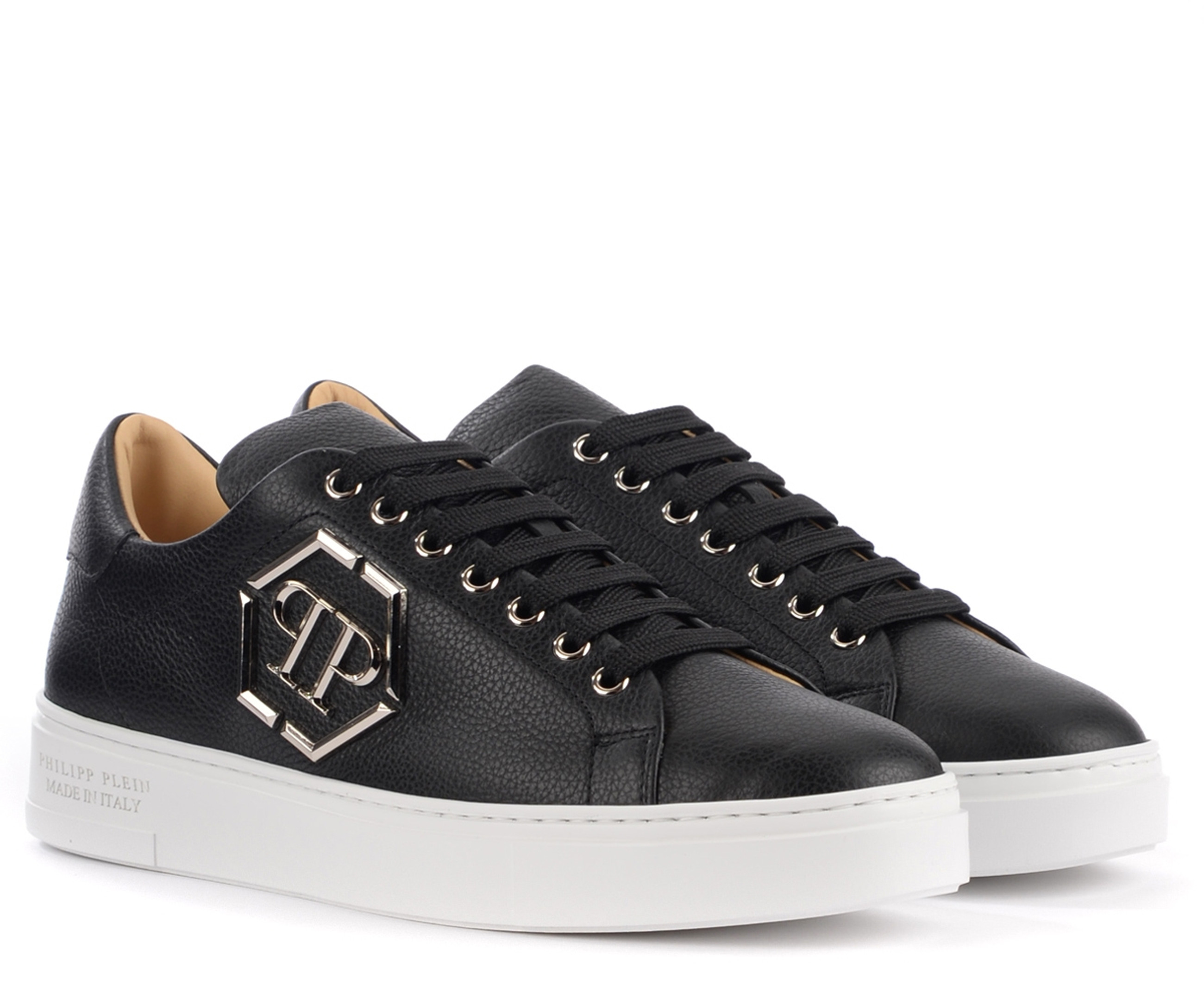 Lo-Top sneaker Philipp Plein Hexagon in black printed