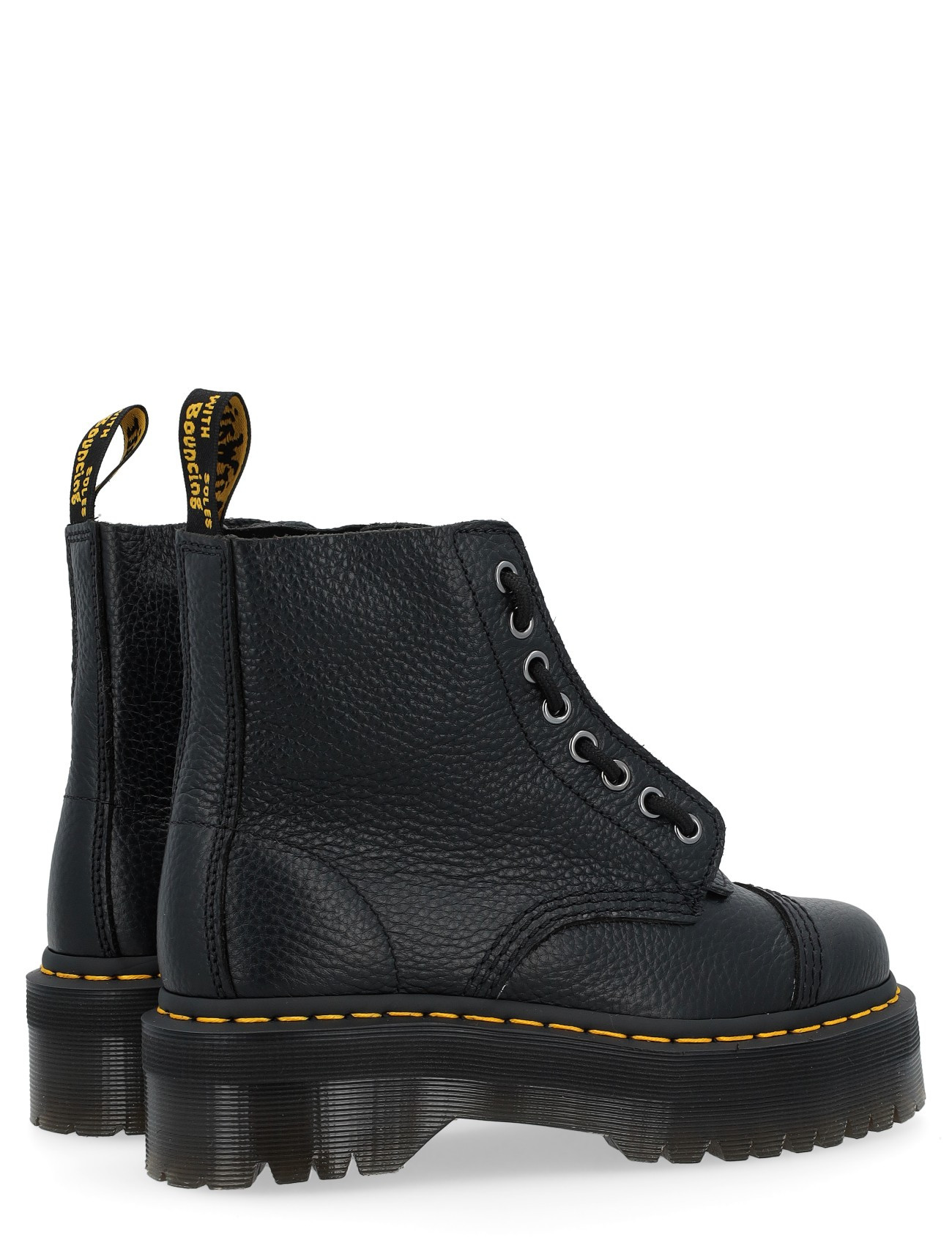 Combat boot Sinclair Women's Martens black leather H-Brands