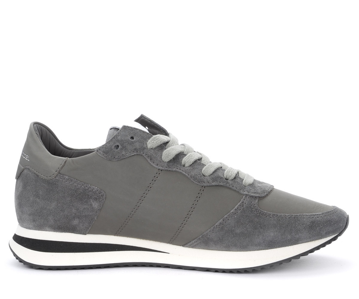 Philippe Model X Sneakers in Gray Leather and Suede | H-Brands