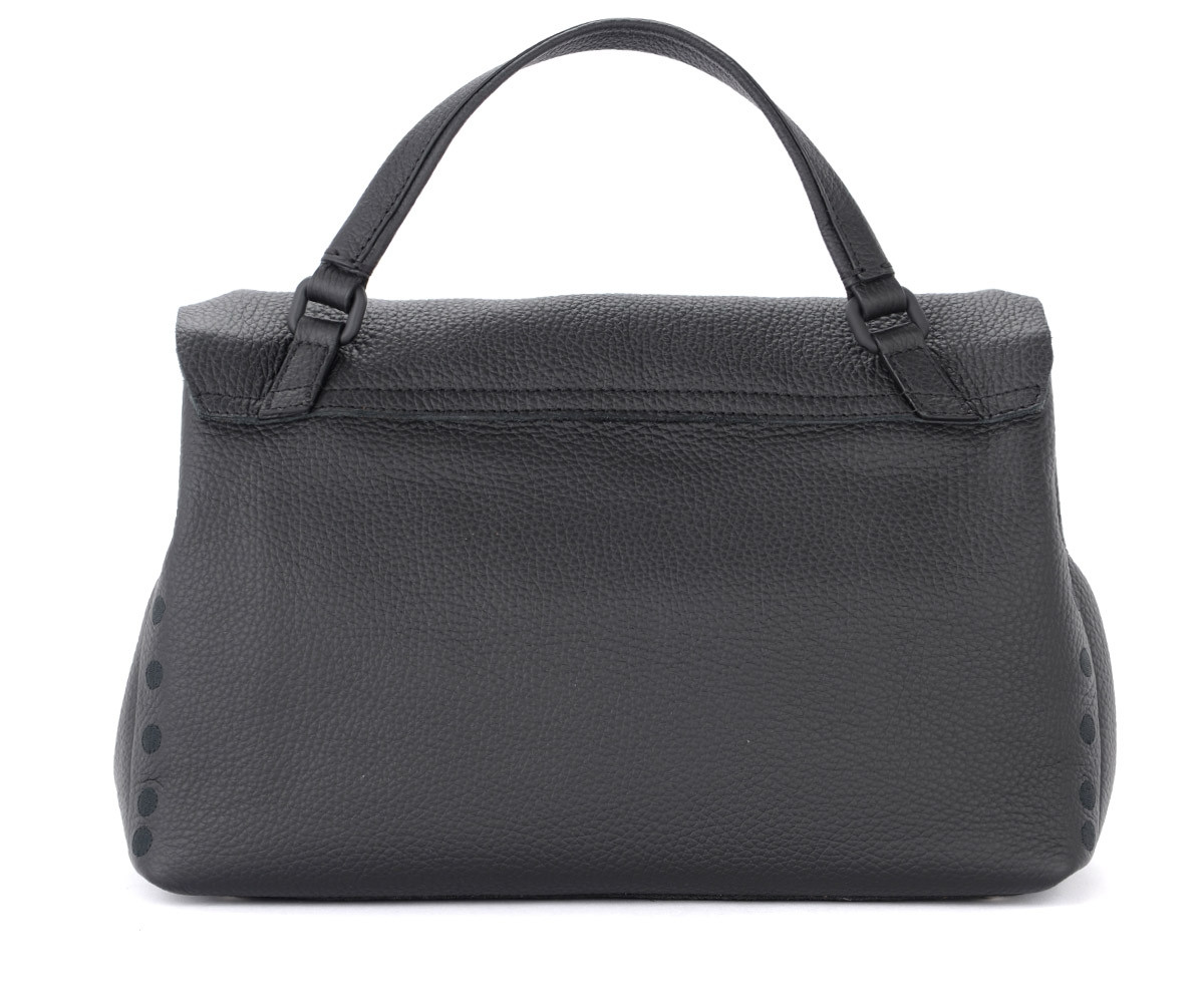Zanellato Pura S Handbag in Black Embossed Leather | H-Brands
