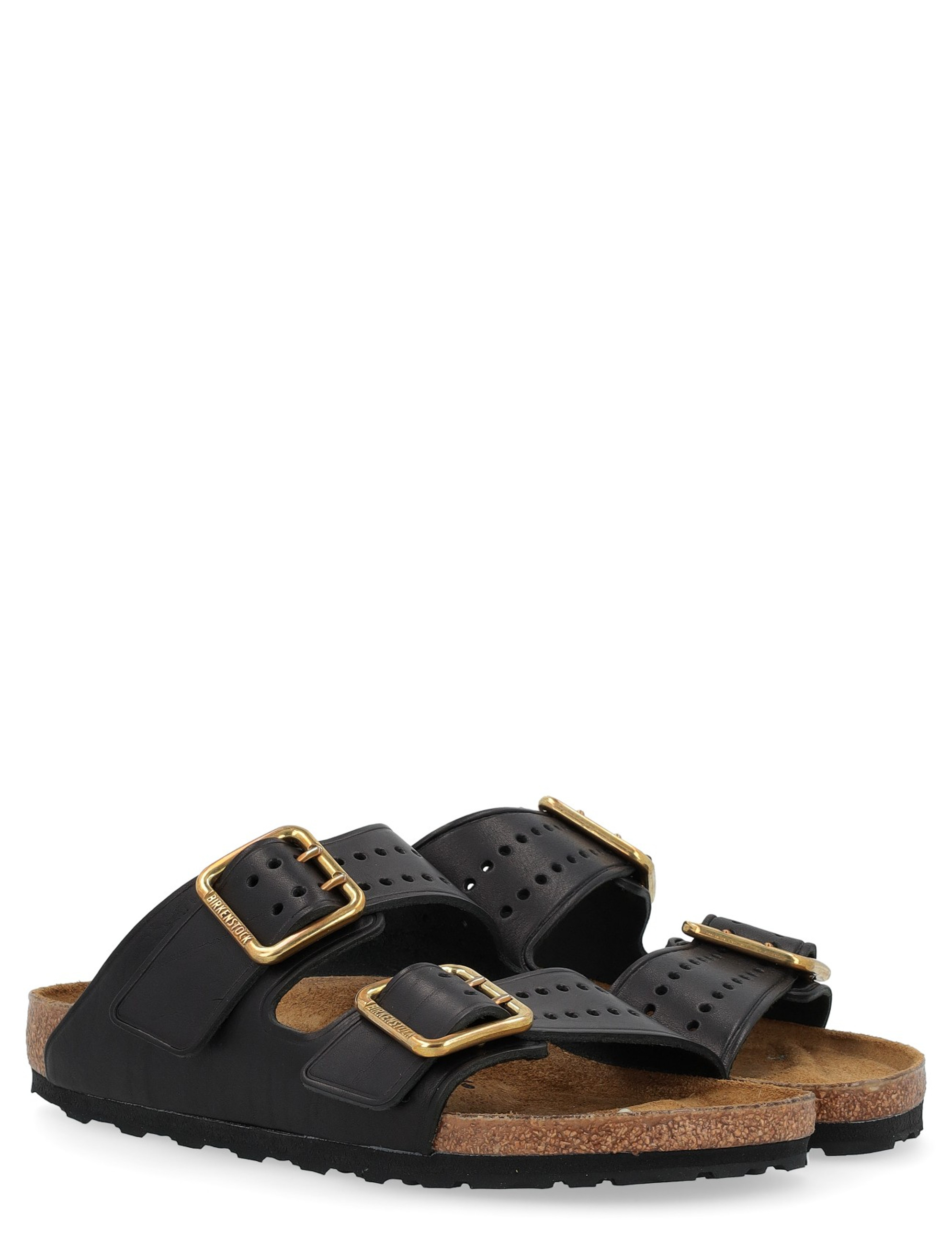 【わん】Birkenstock Arizona Bold Gap ブラック Birkenstock Arizona Bold Gap sandal in black perforated