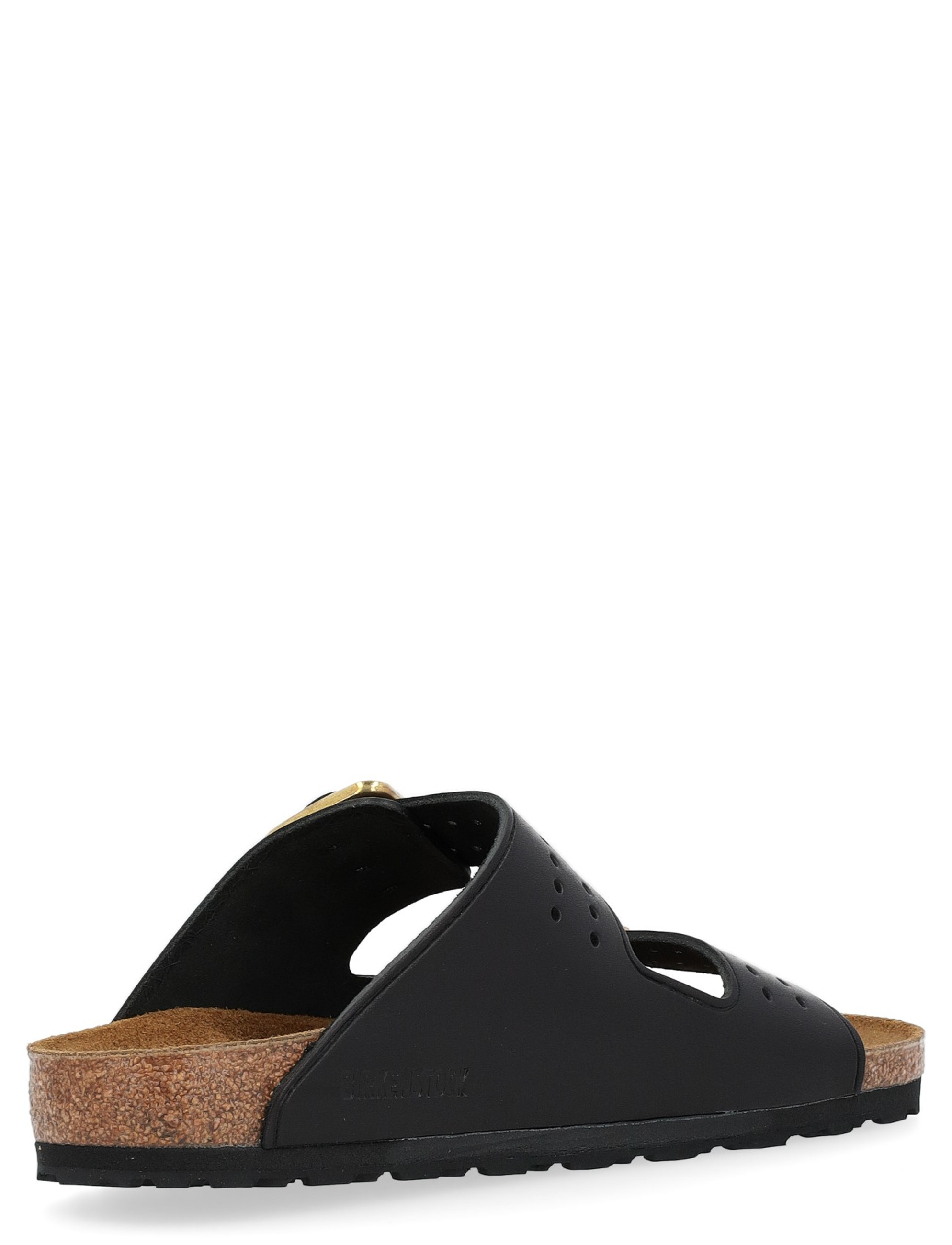 Birkenstock Arizona Bold Gap sandal in black perforated