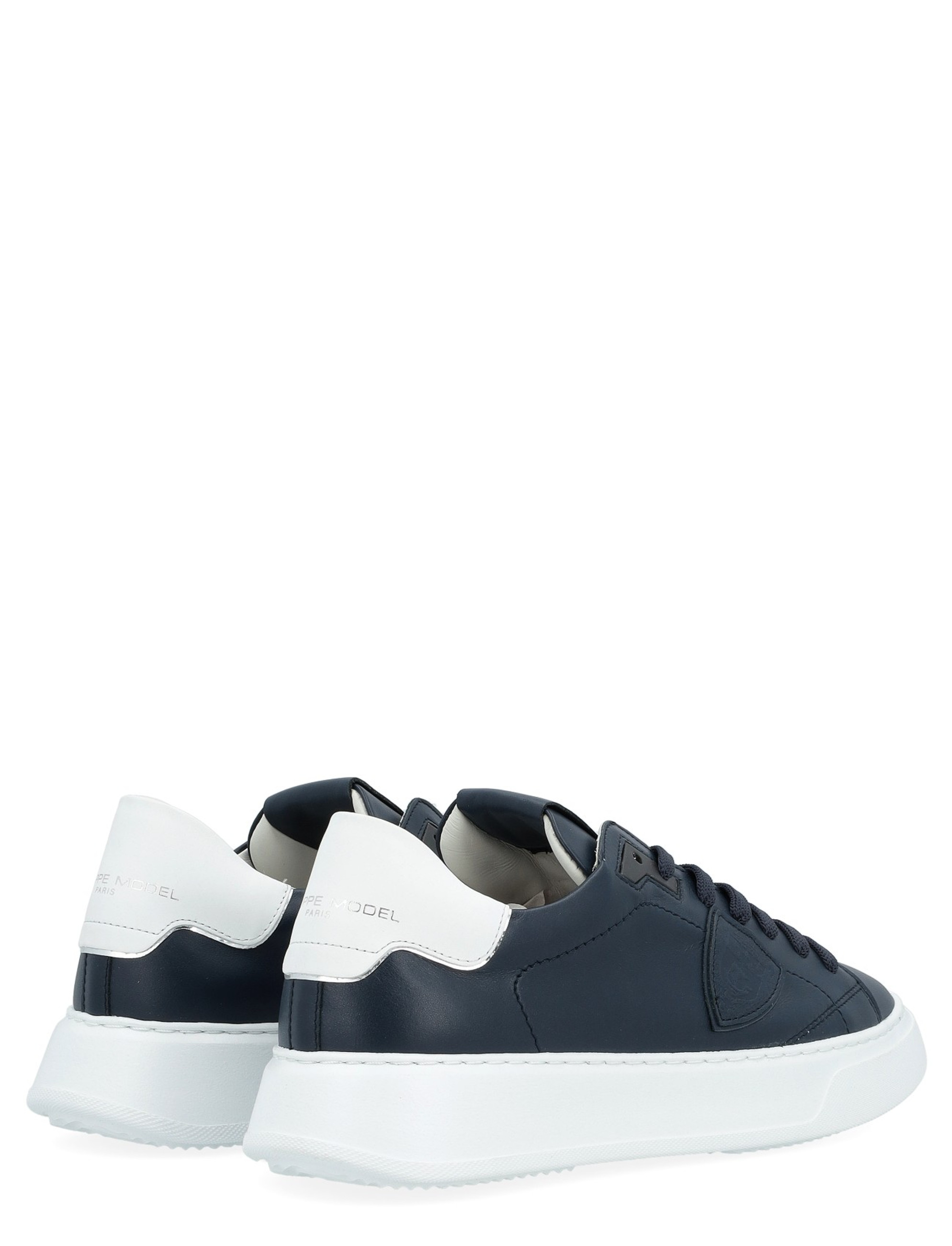Sneaker Philippe Model Temple in pelle blu | H-Brands