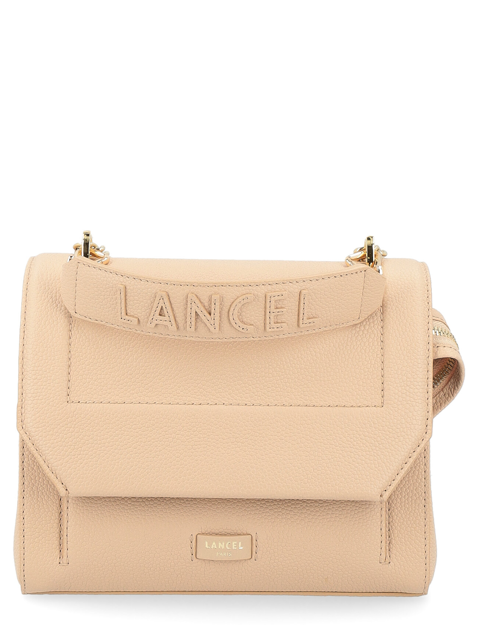 Lancel Ninon M Flap Bag en piel cappuccino