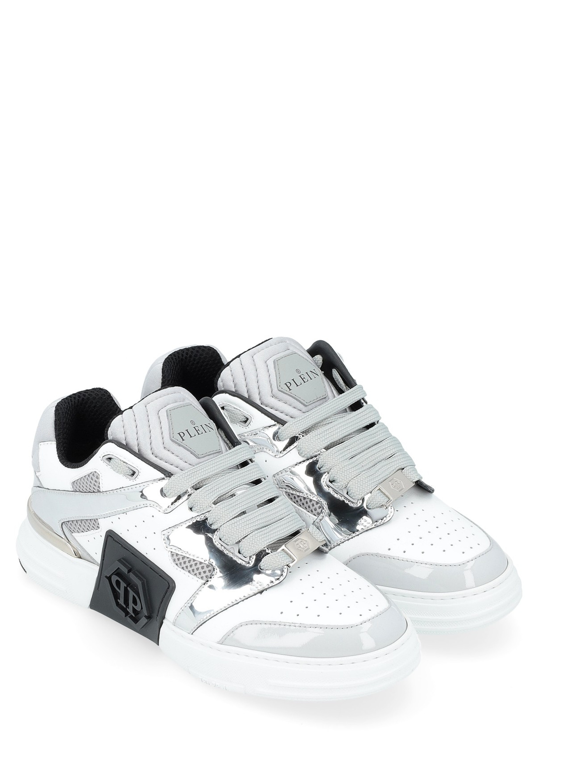 Sneaker Philipp Plein Lo-Top white and silver