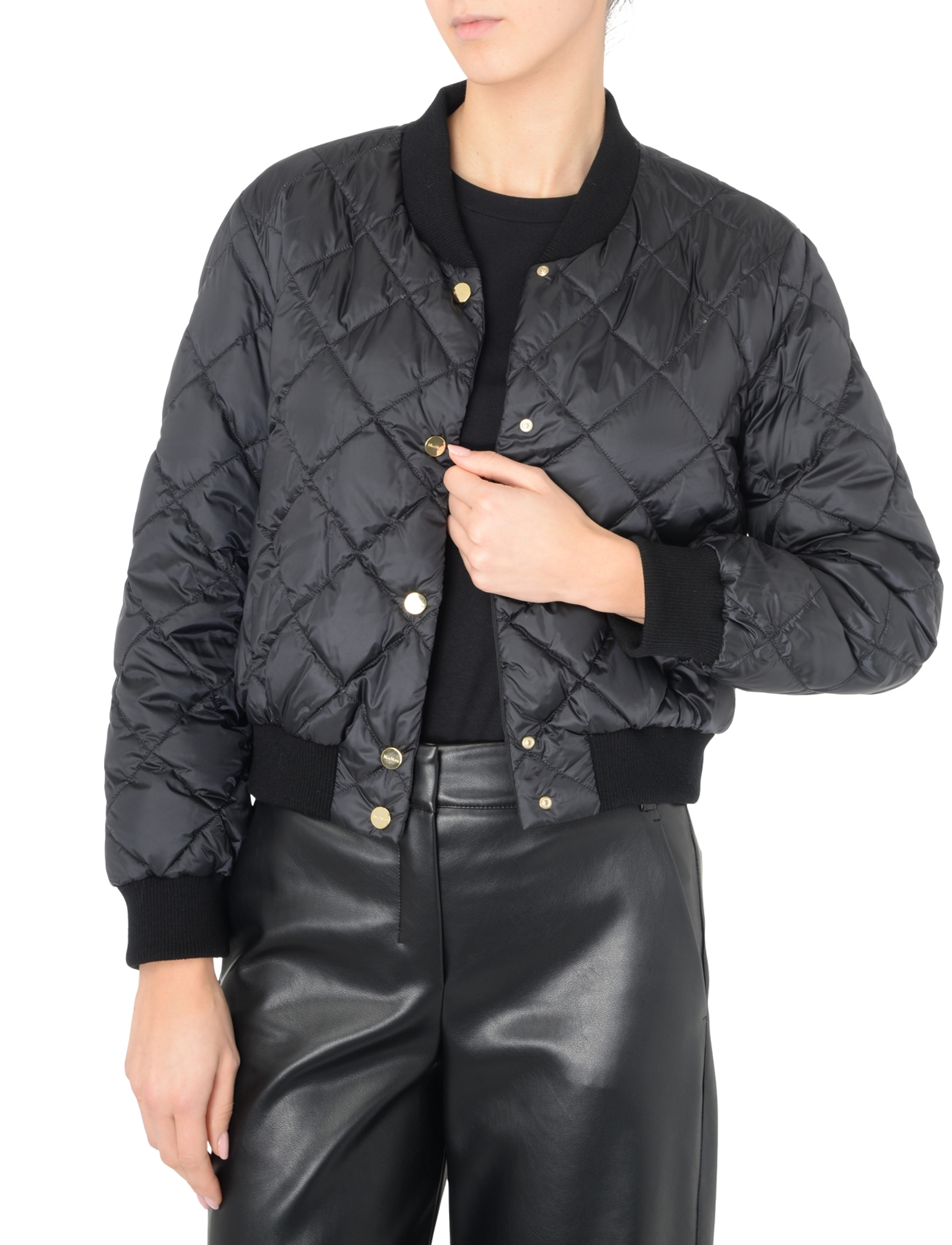 【MAX MARA】入手困難、1点限定★CUBE PICASSO GILET Reversible bomber jacket Max Mara The Cube black