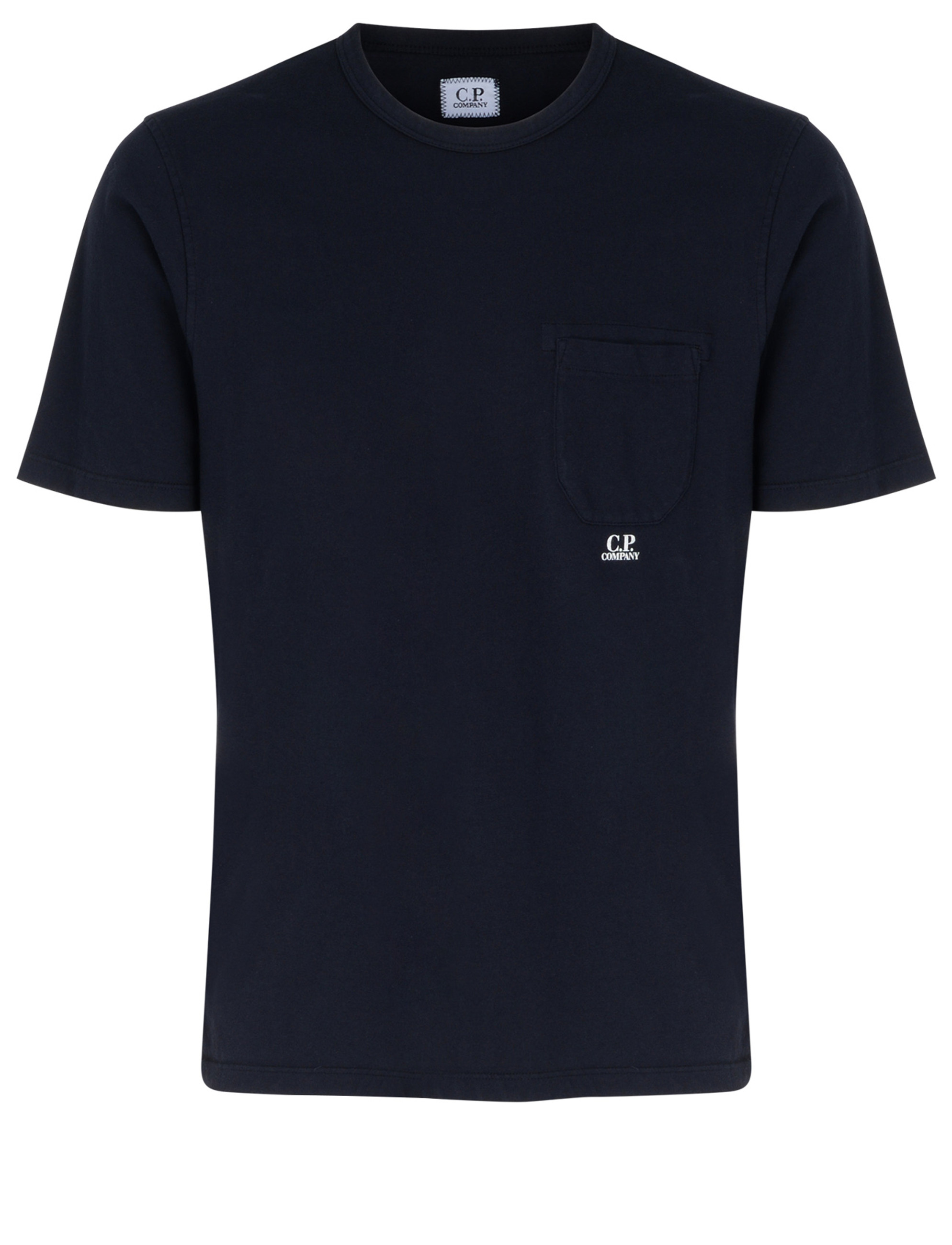 T-shirt C.P. Company in cotone blu con taschino T-shirt C.P. Company in cotone blu con taschino