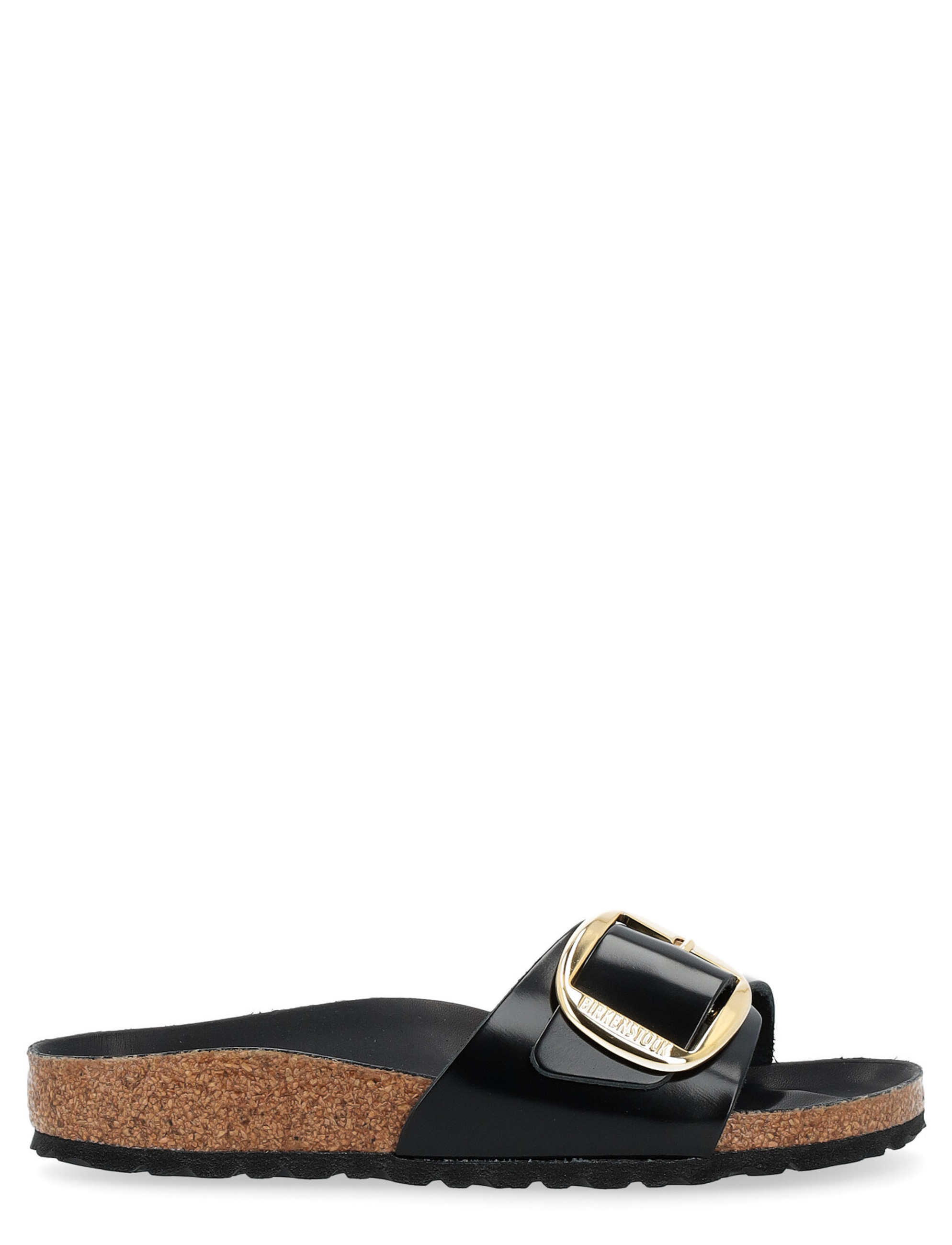 Birkenstock Madrid Big Buckle sandal in black patent leather