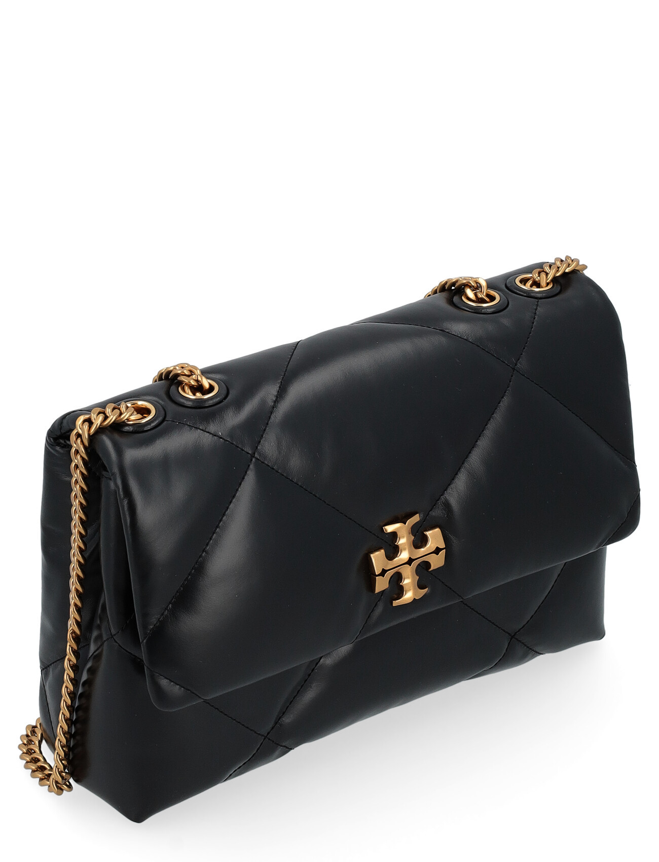 Tory Burch Black Quilted Leather Shoulder Bag