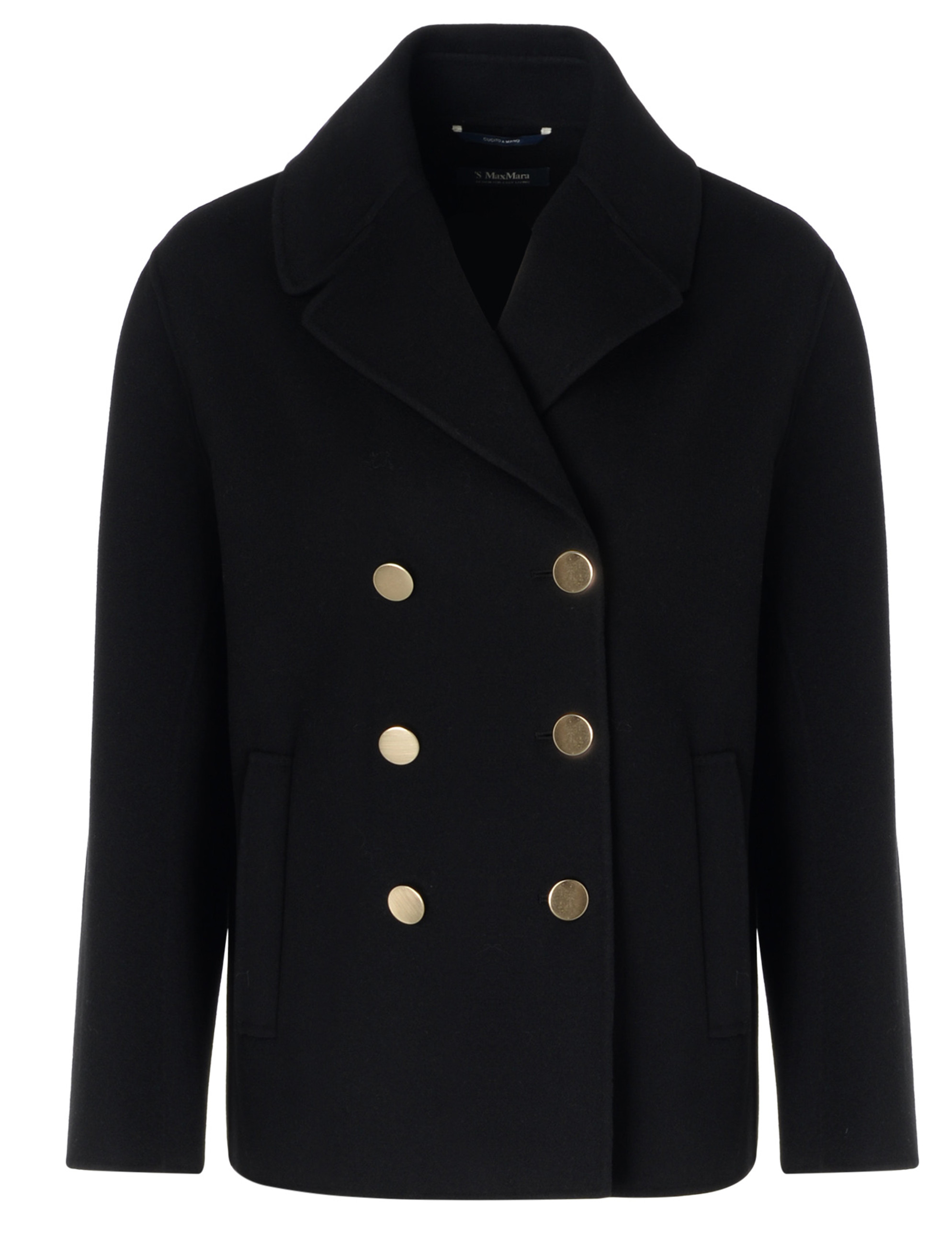 Peacoat 'S Max Mara Margot coat in black wool Peacoat 'S Max Mara Margot coat in black wool
