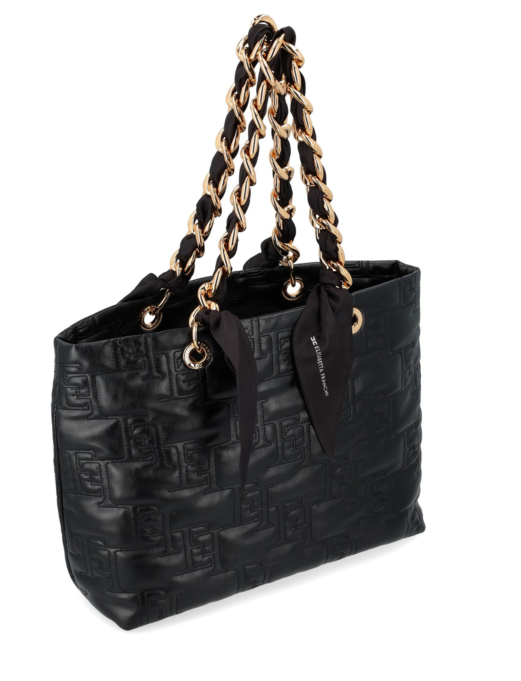 Elisabetta Franchi TP00151E2544 関税送料込 Elisabetta Franchi Borsa Tote 24/7 | Nero | FARFETCH IT