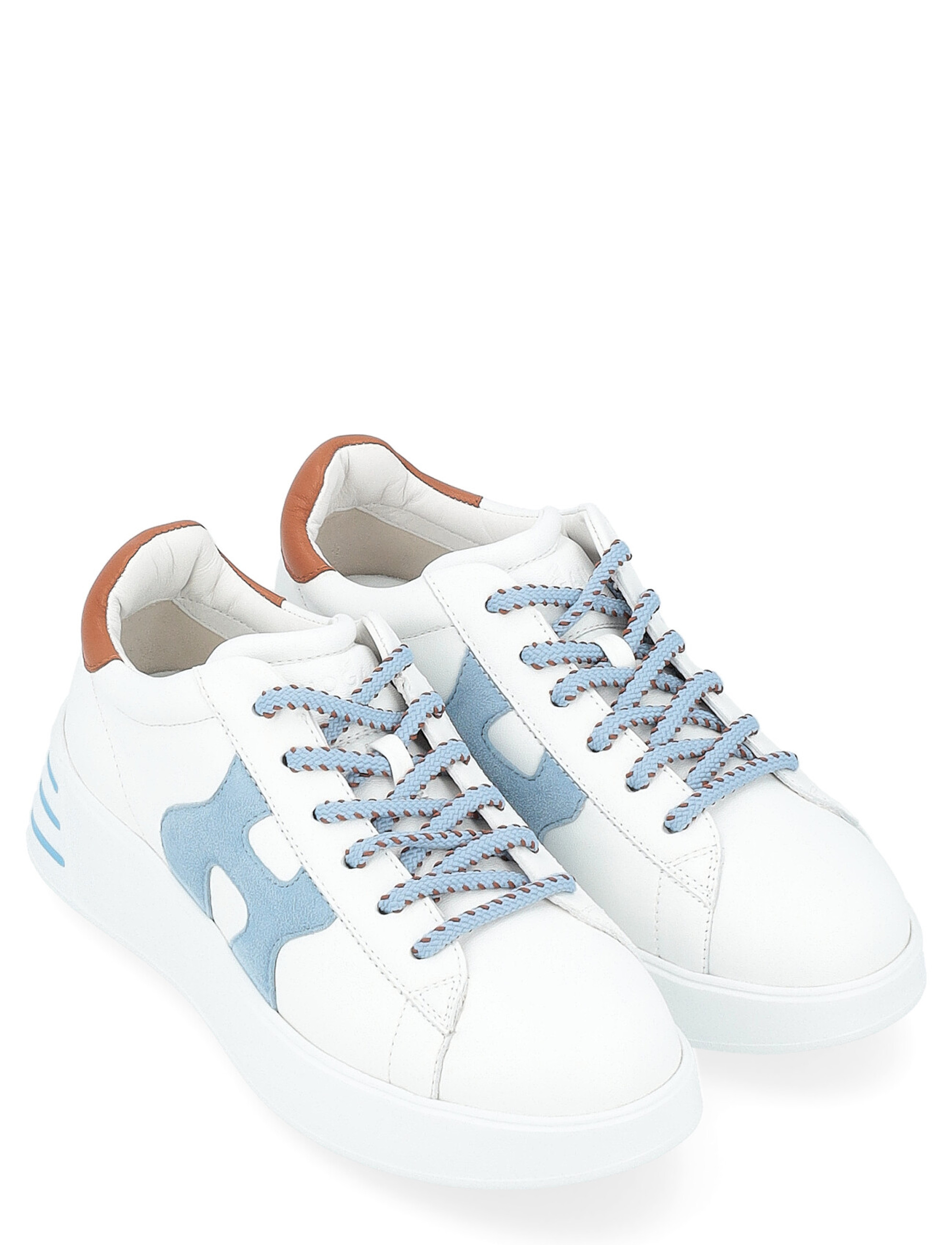 Sneaker Hogan Rebel in white and blue leather